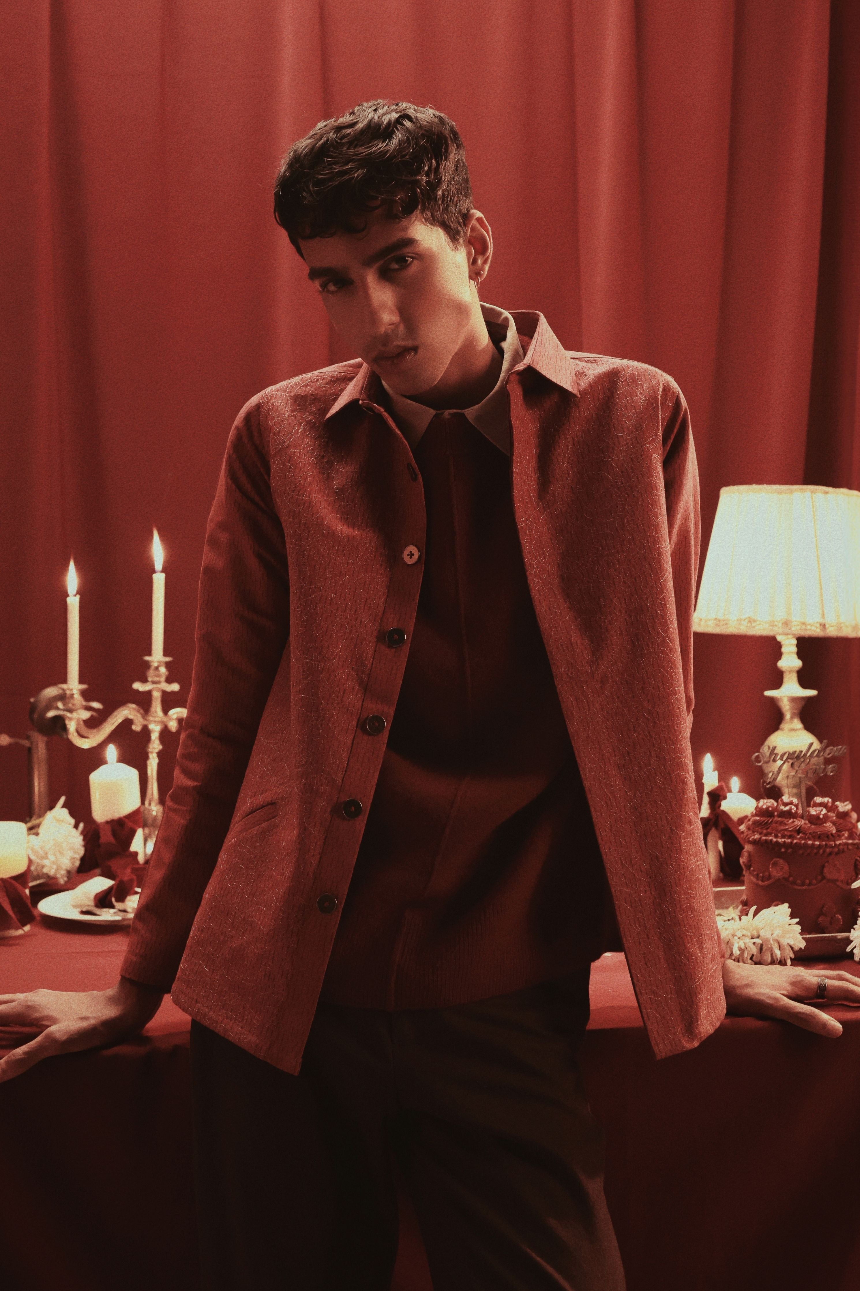Scarlet Gleam Shacket