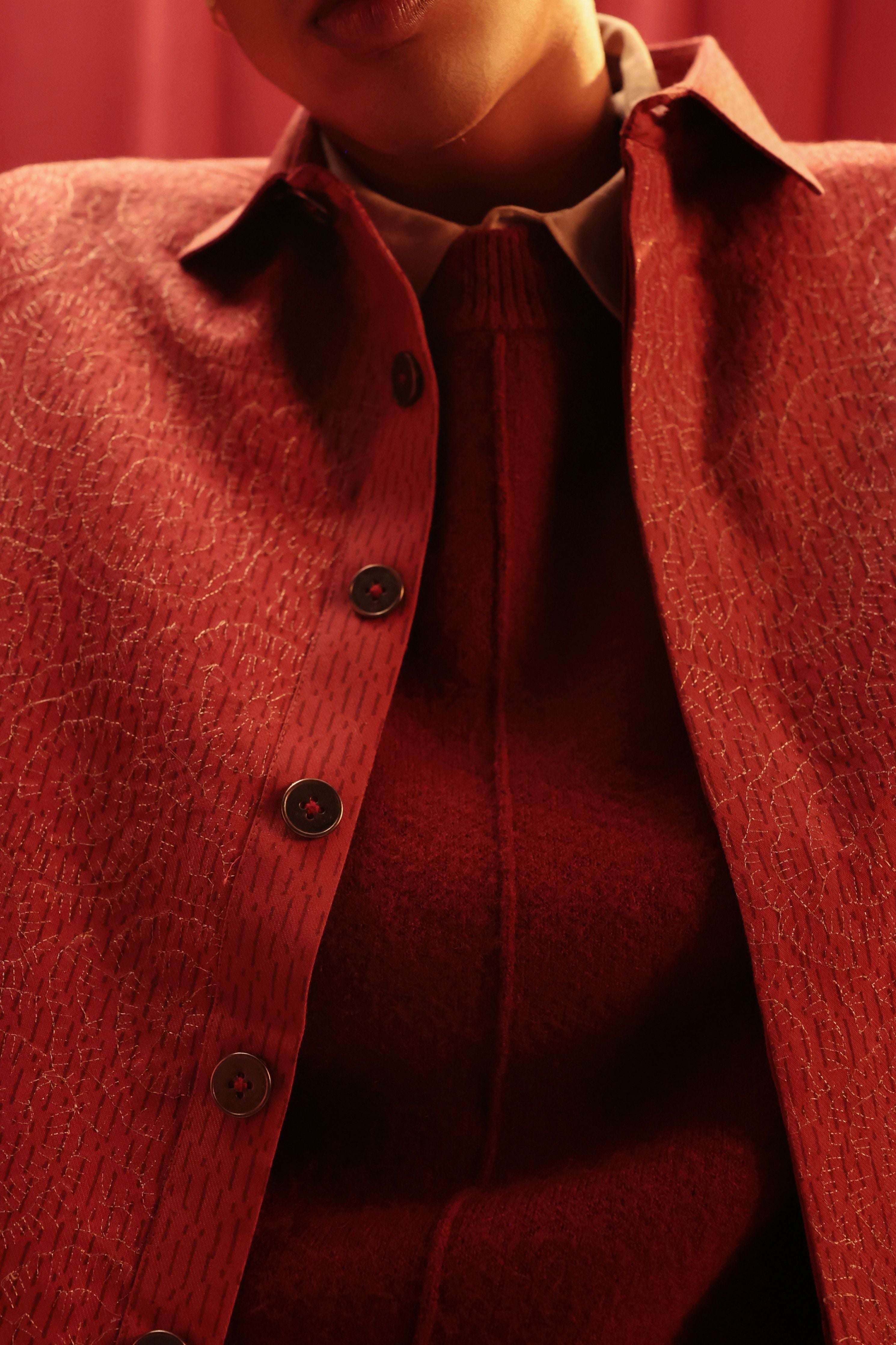 Scarlet Gleam Shacket