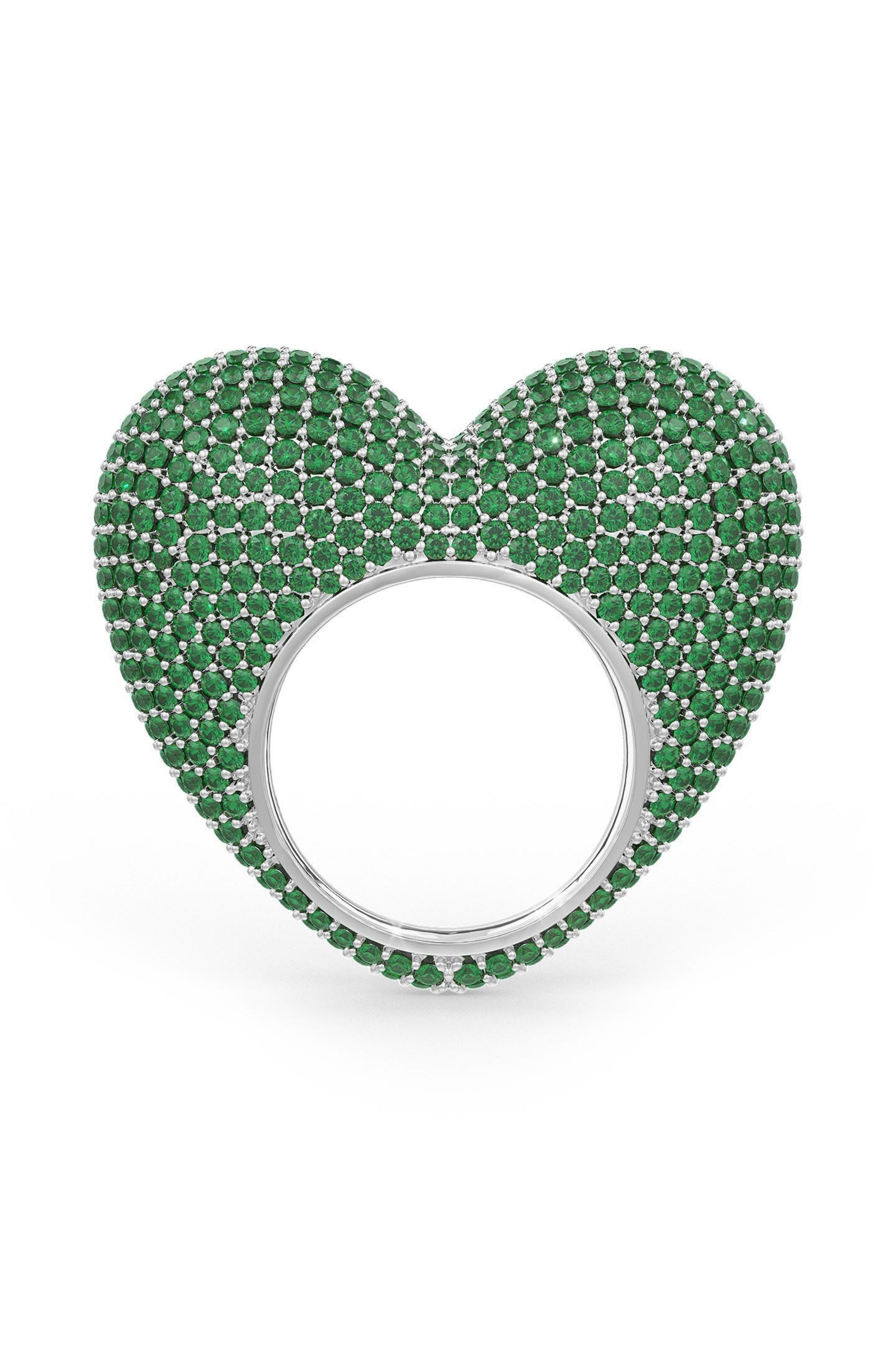 The Love Ring In Emerald Green.
