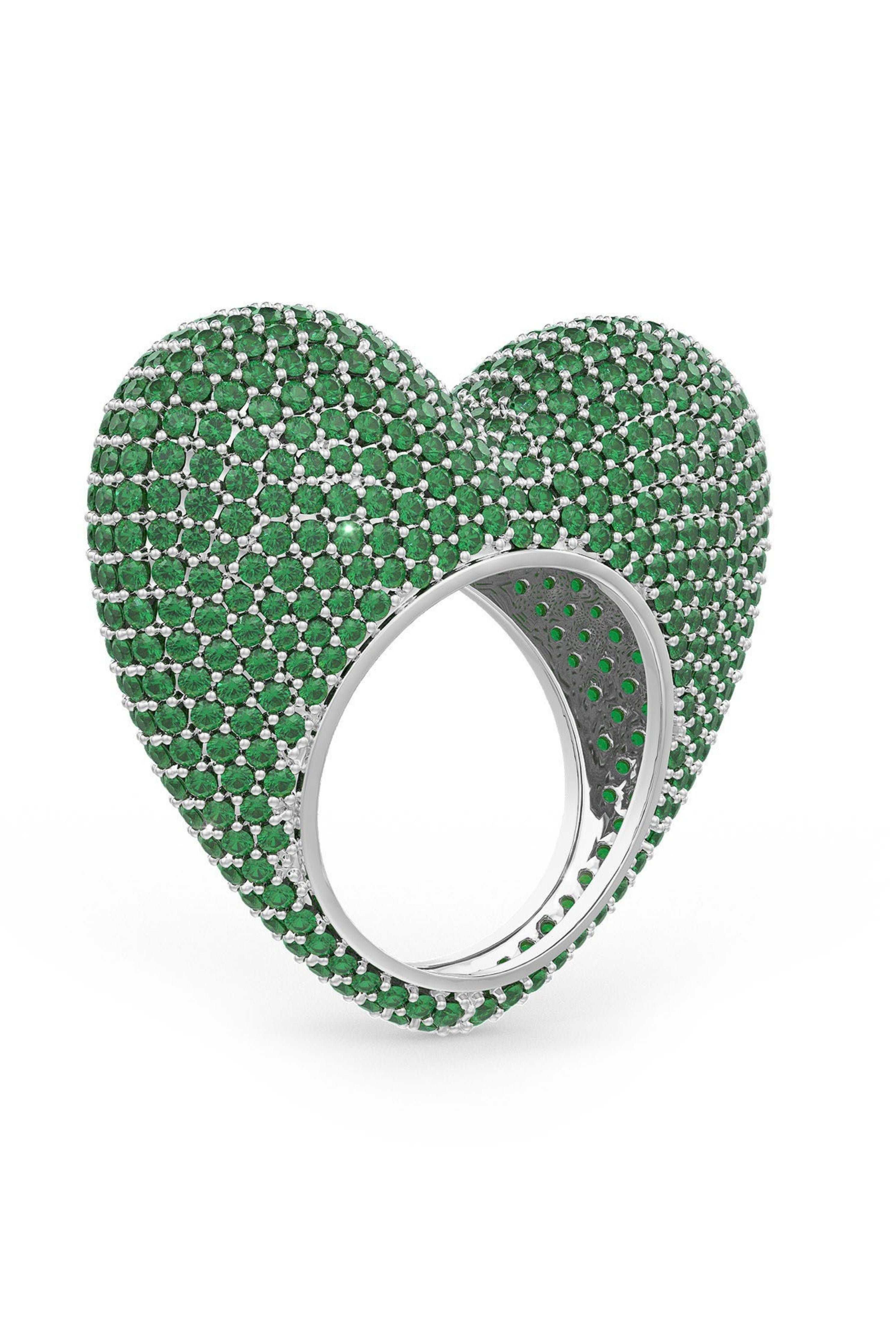 The Love Ring In Emerald Green.