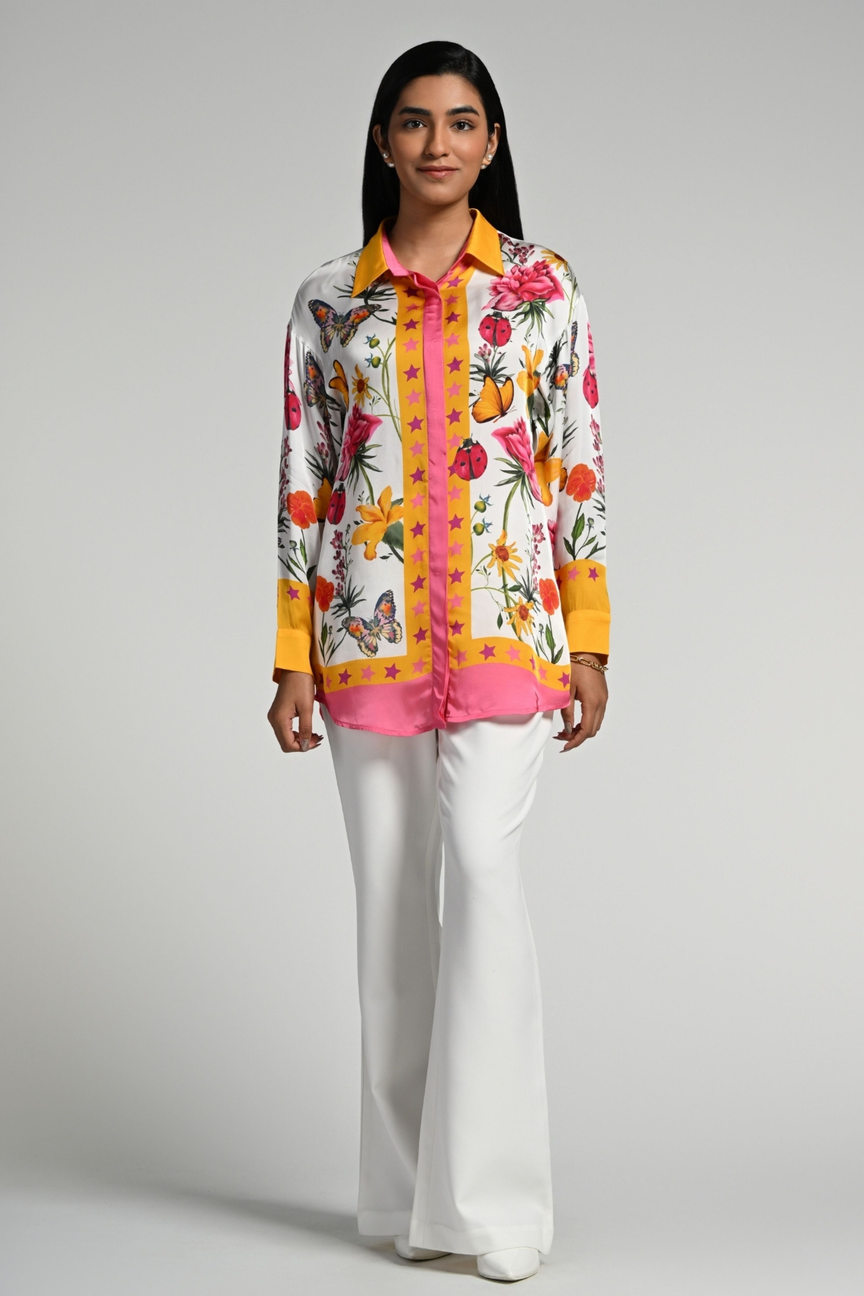 Fleur de Reve Silk Shirt
