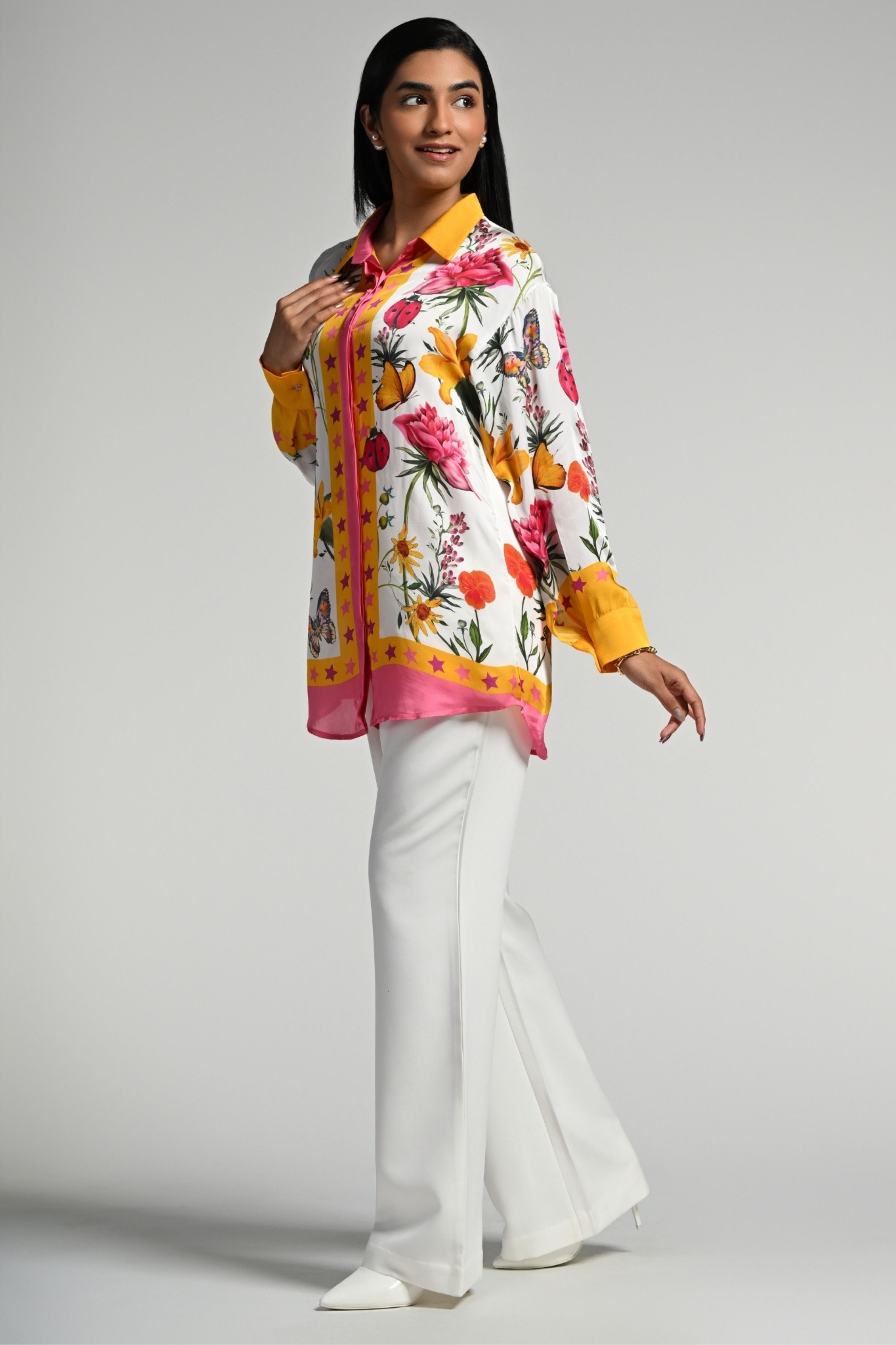 Fleur de Reve Silk Shirt
