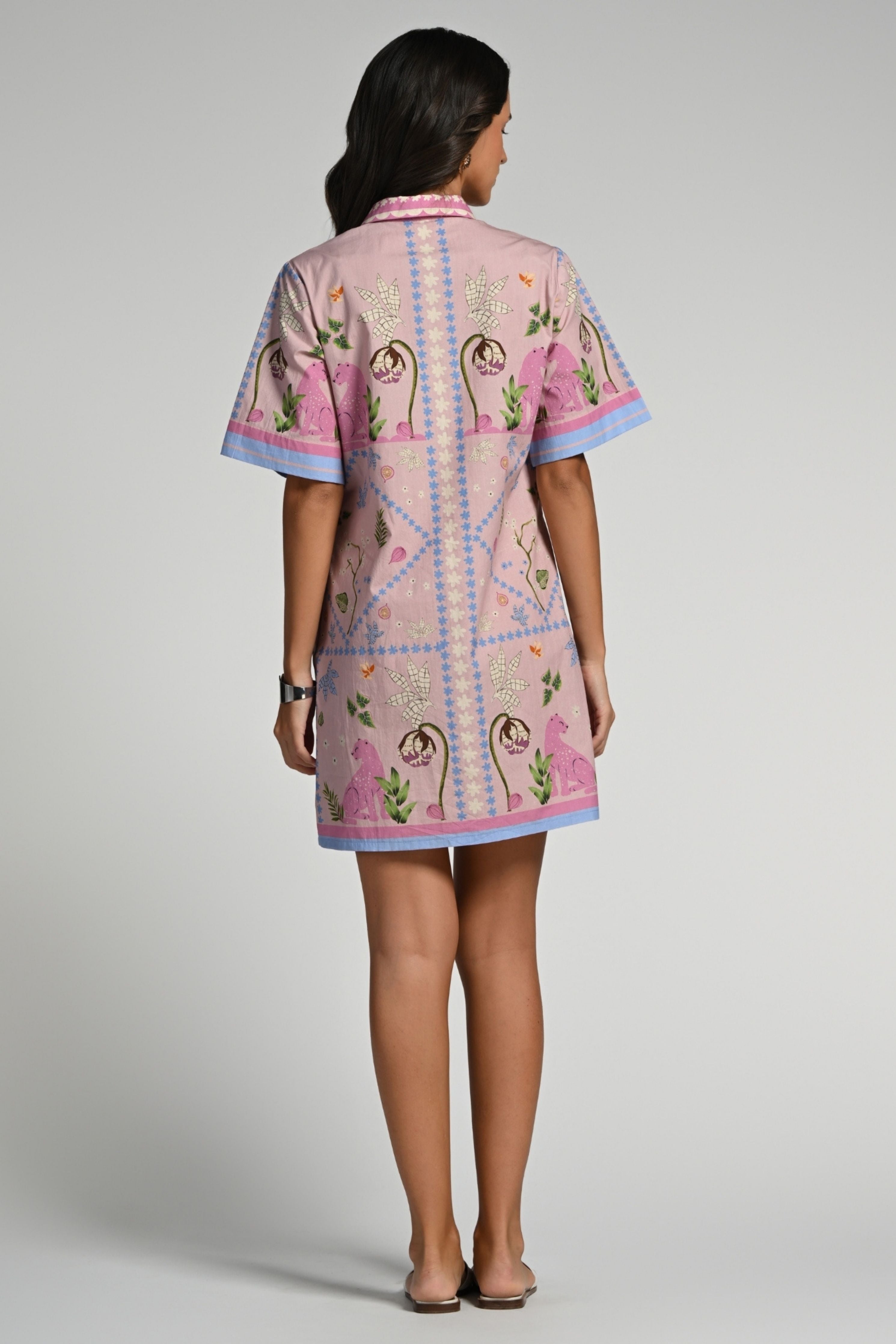Jungle Daydream Cotton Short  Dress