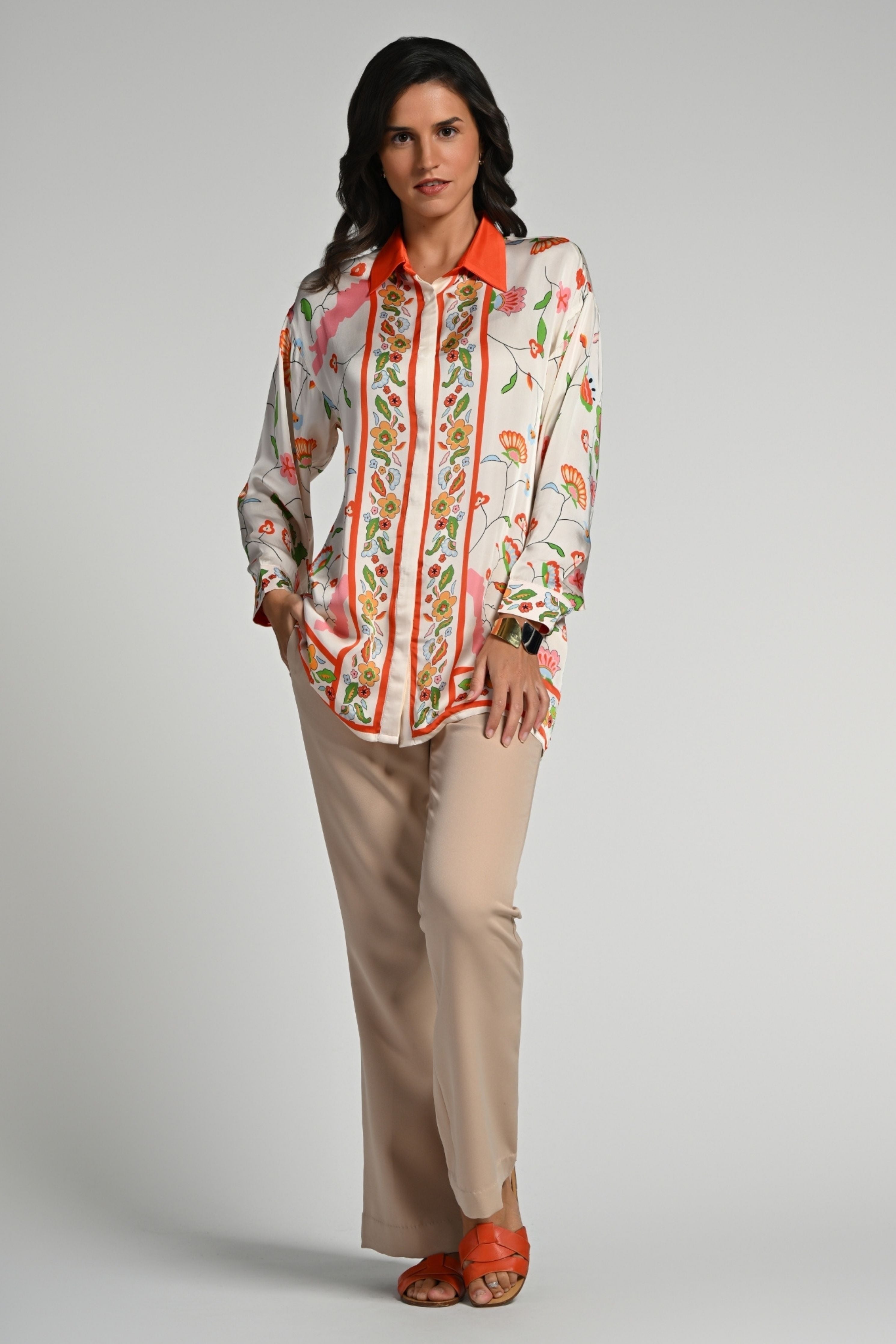 Floral Utopia Silk Shirt