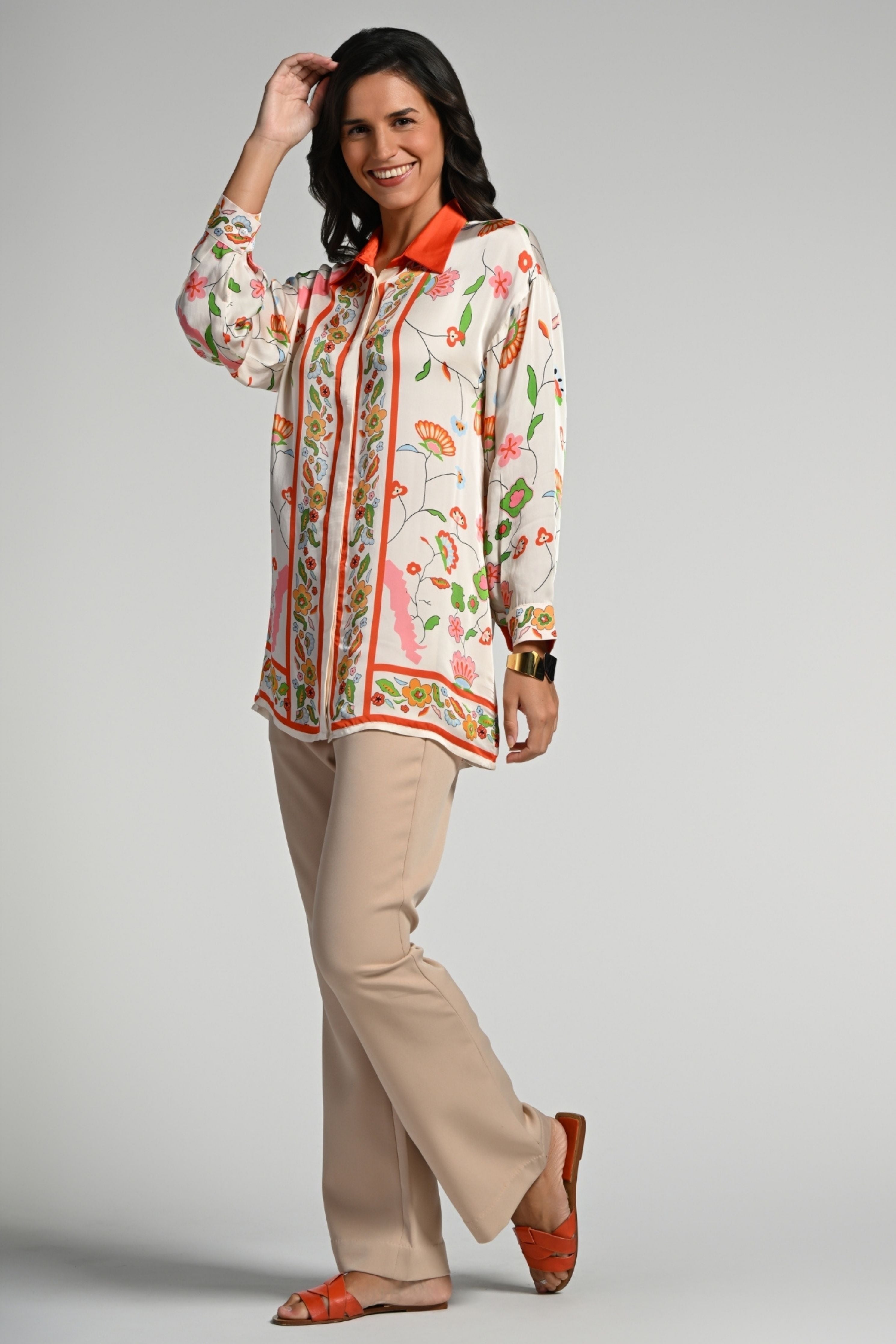 Floral Utopia Silk Shirt