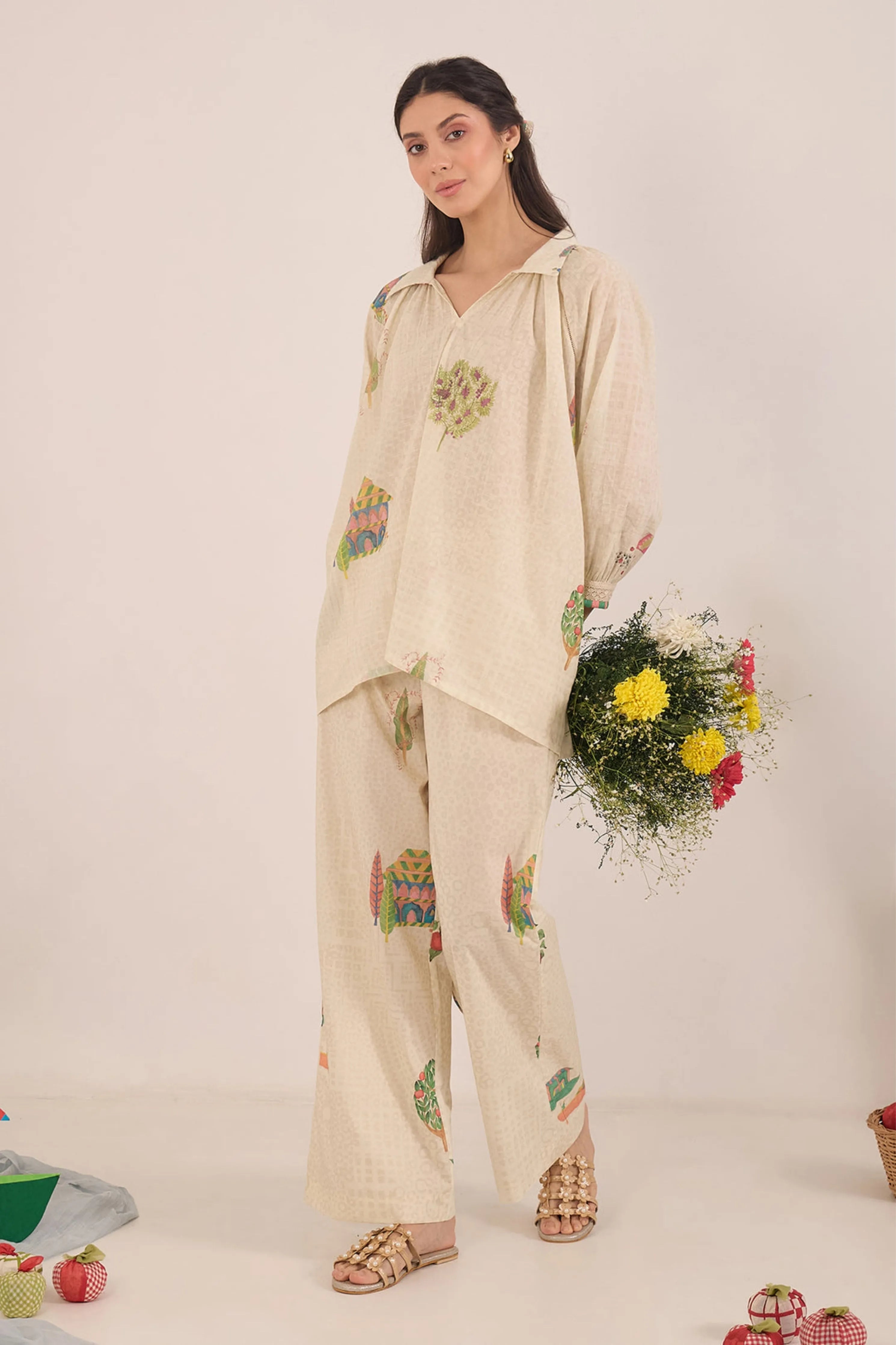 Gulposh Raglan Sleeve Co-Ord Set