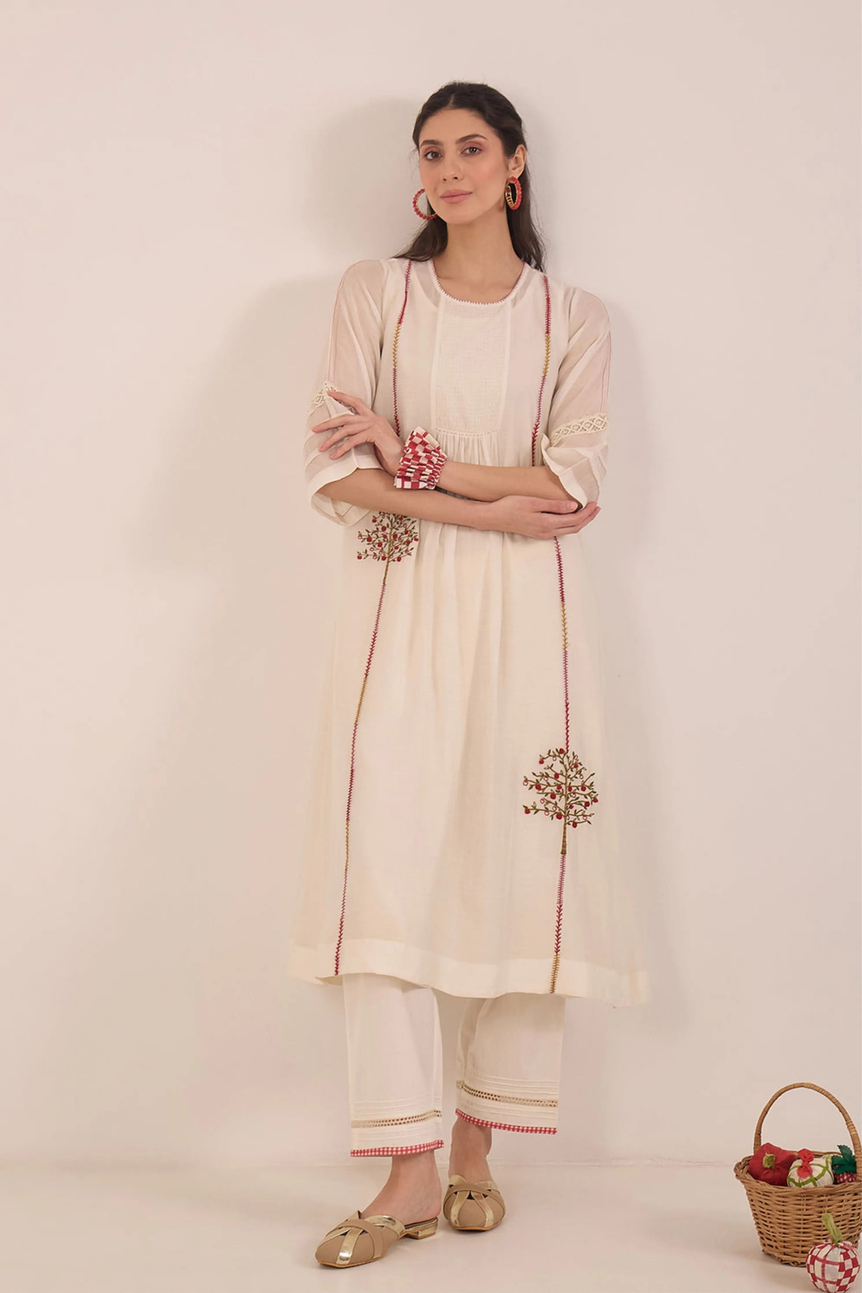 Khubani Embroidered Kurta Set