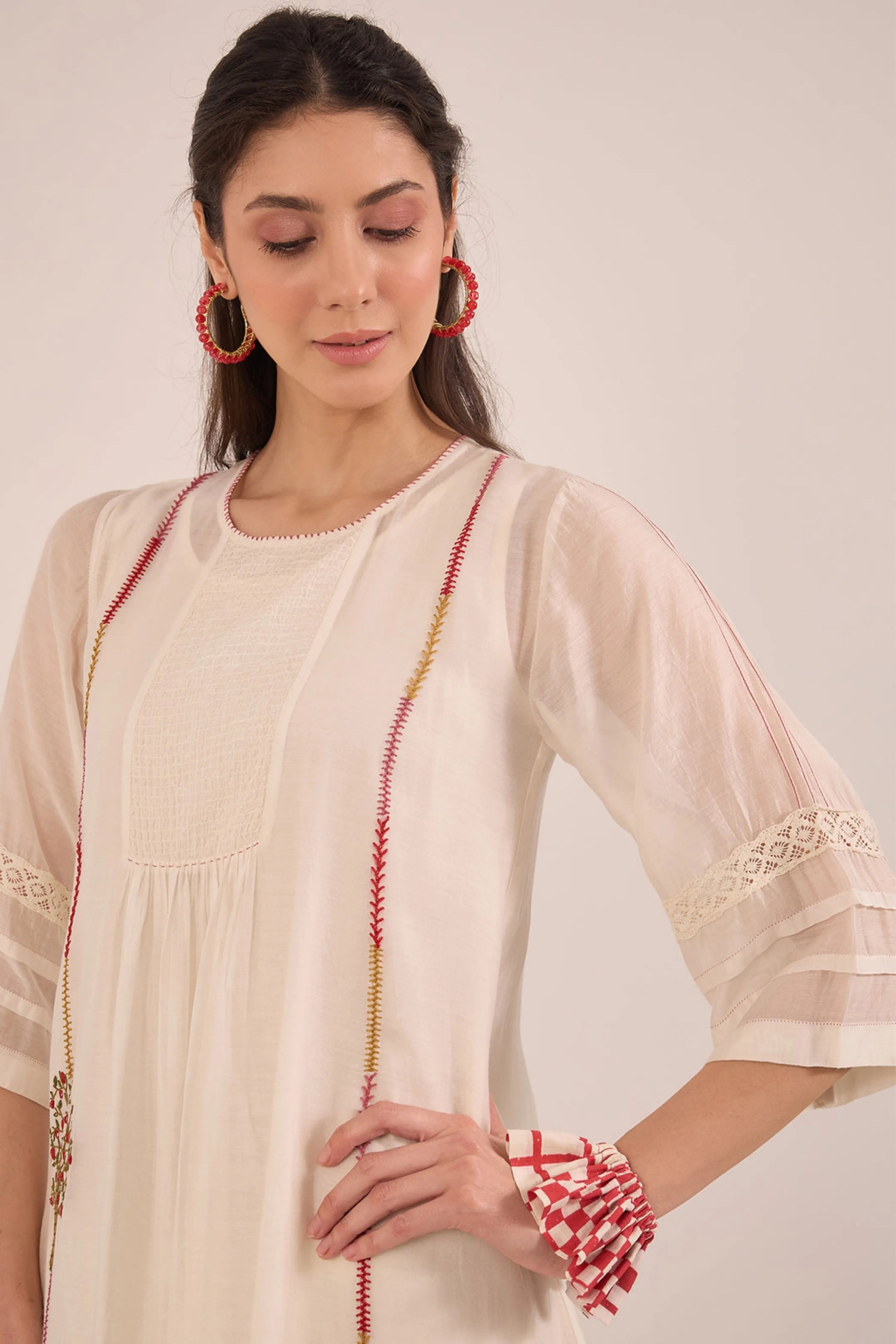Khubani Embroidered Kurta Set