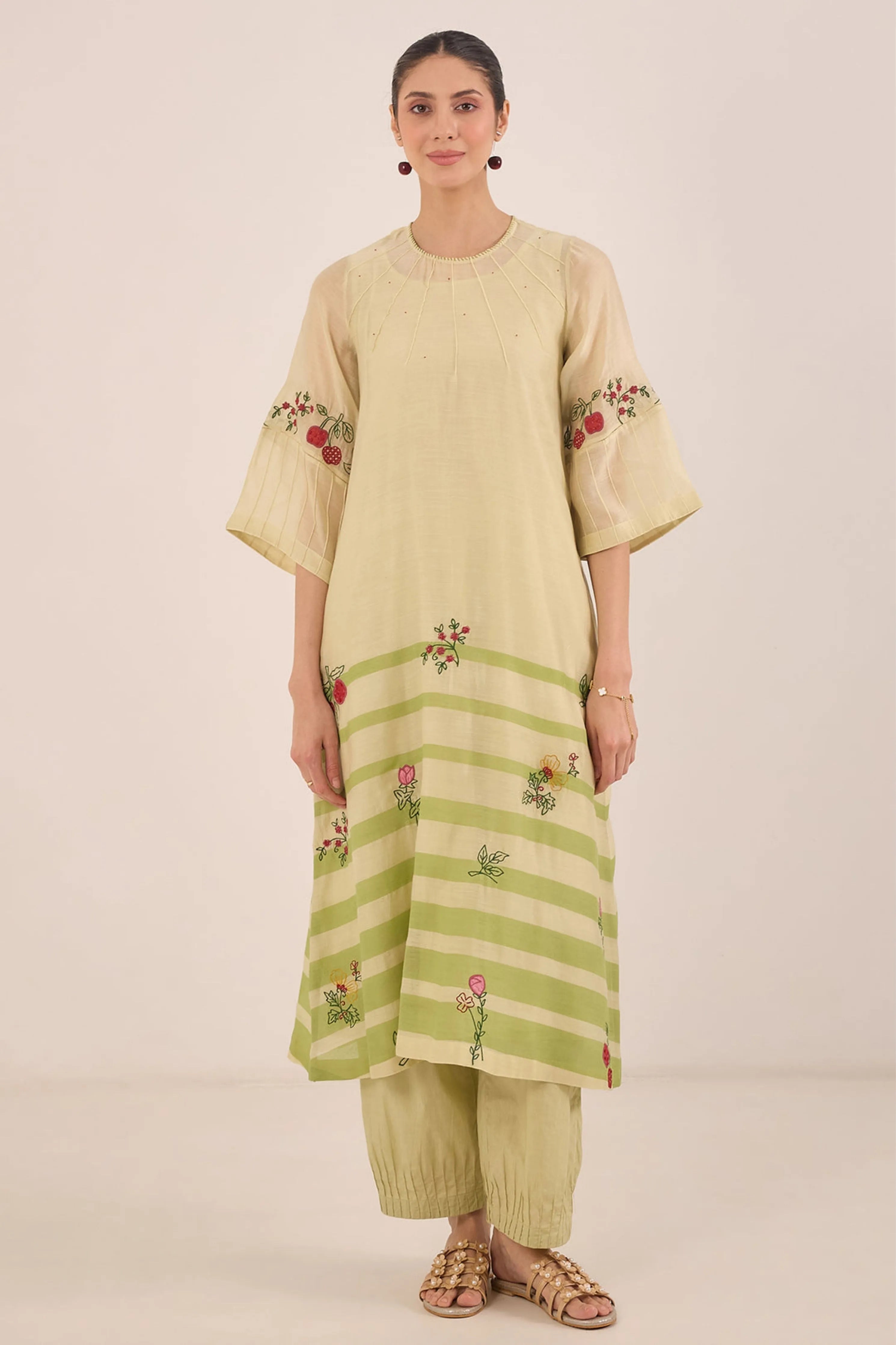 Chinar Stripes Kurta Set