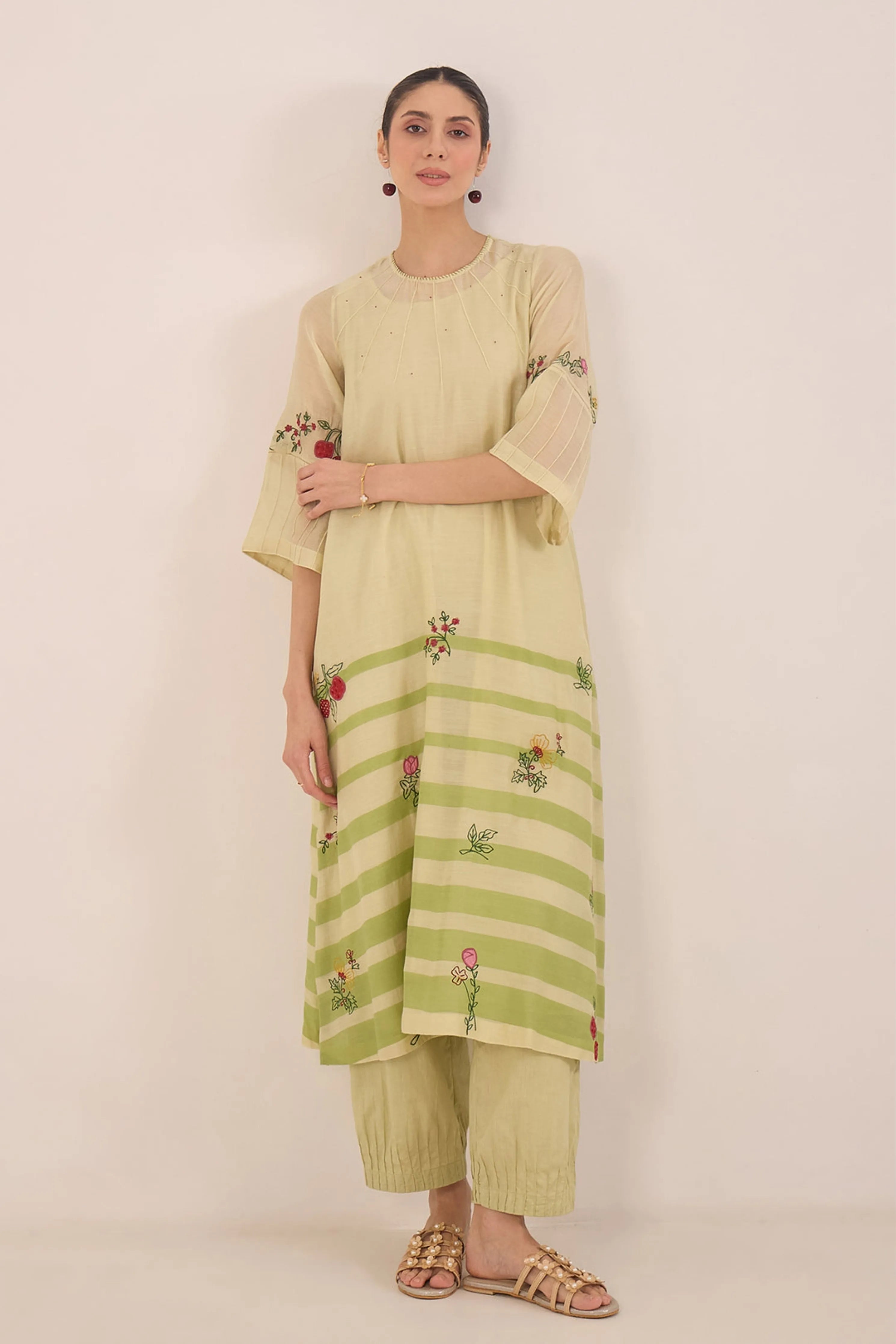 Chinar Stripes Kurta Set