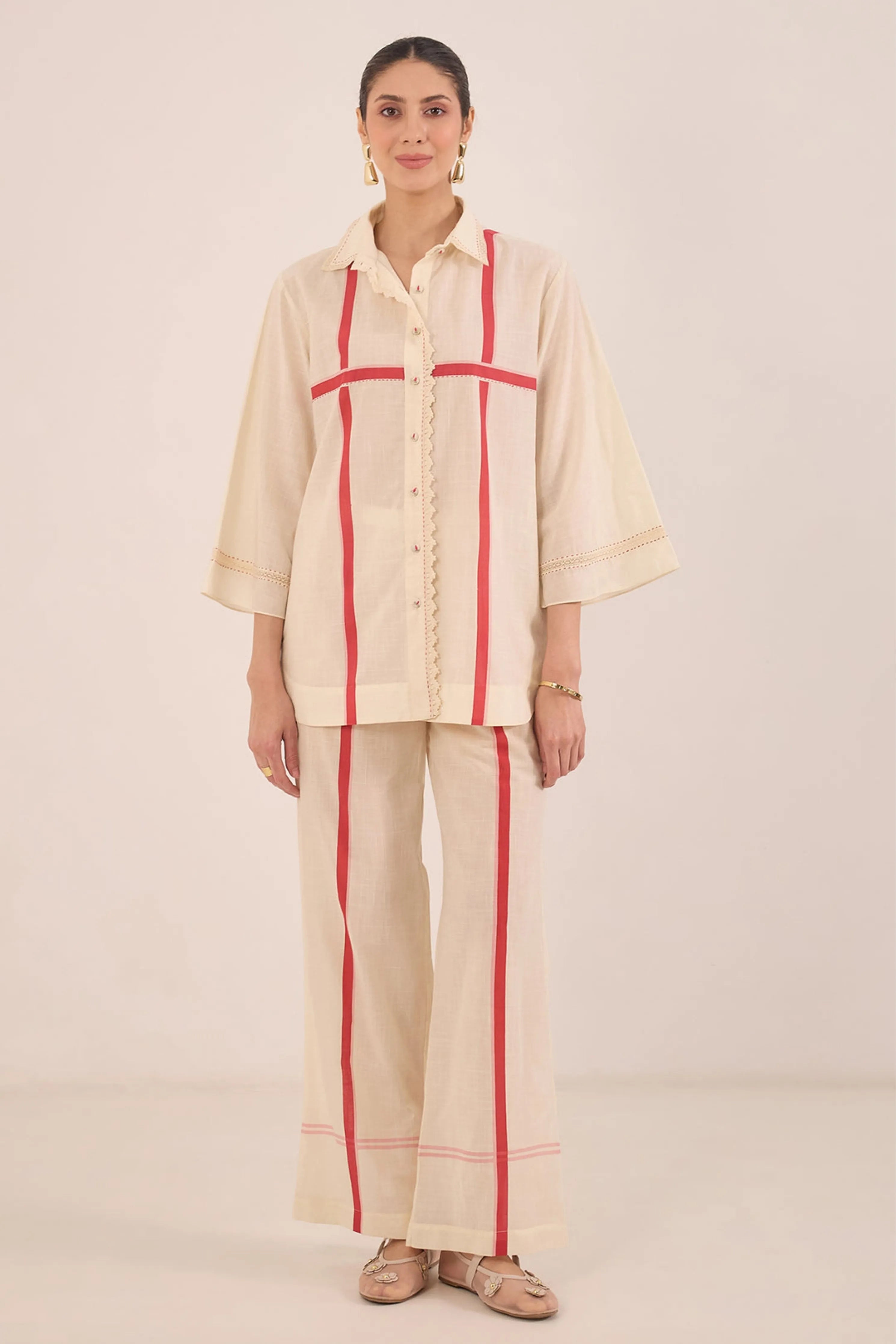 Gul Cross Stripe Co-Ord Set