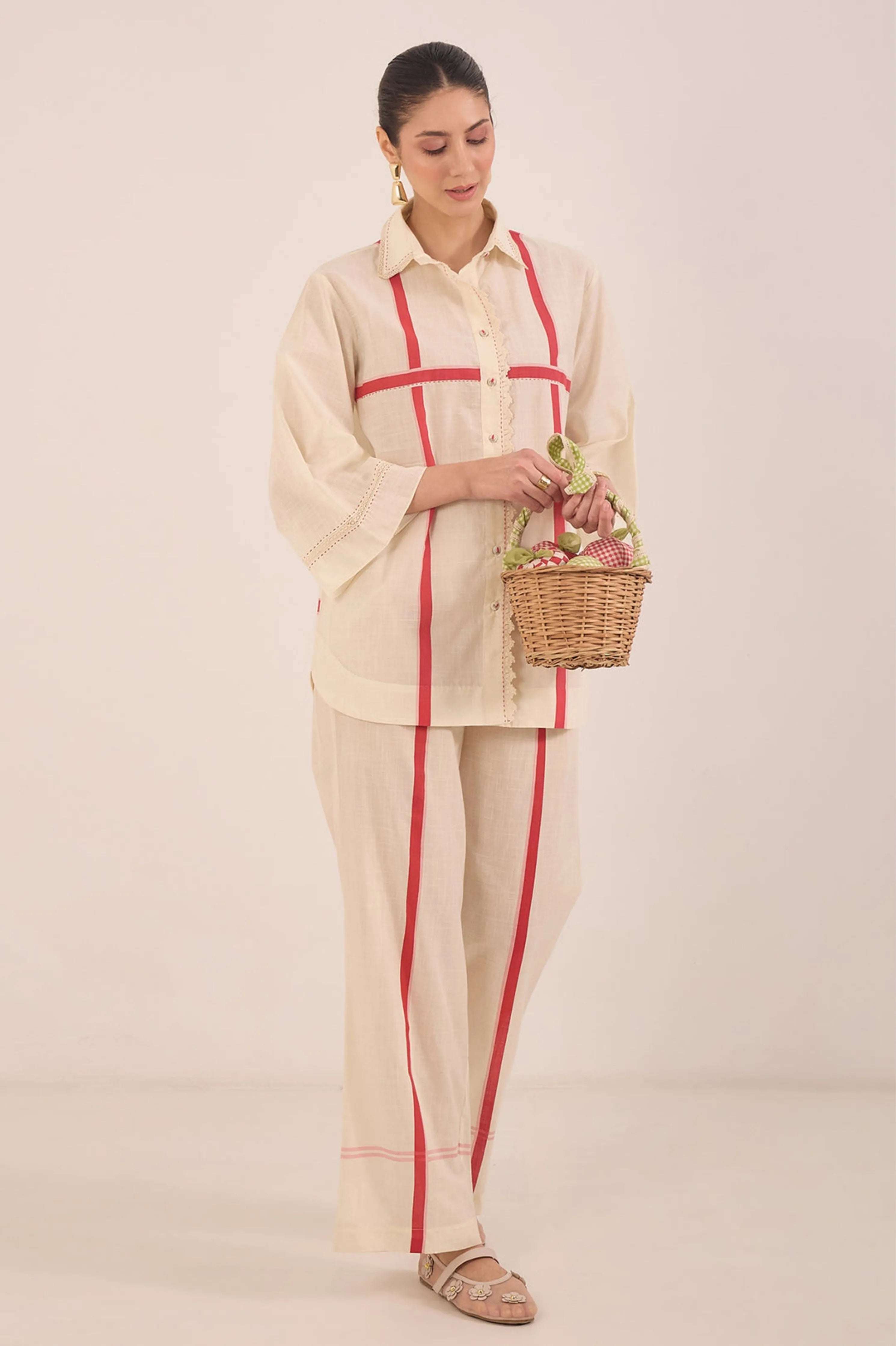 Gul Cross Stripe Co-Ord Set