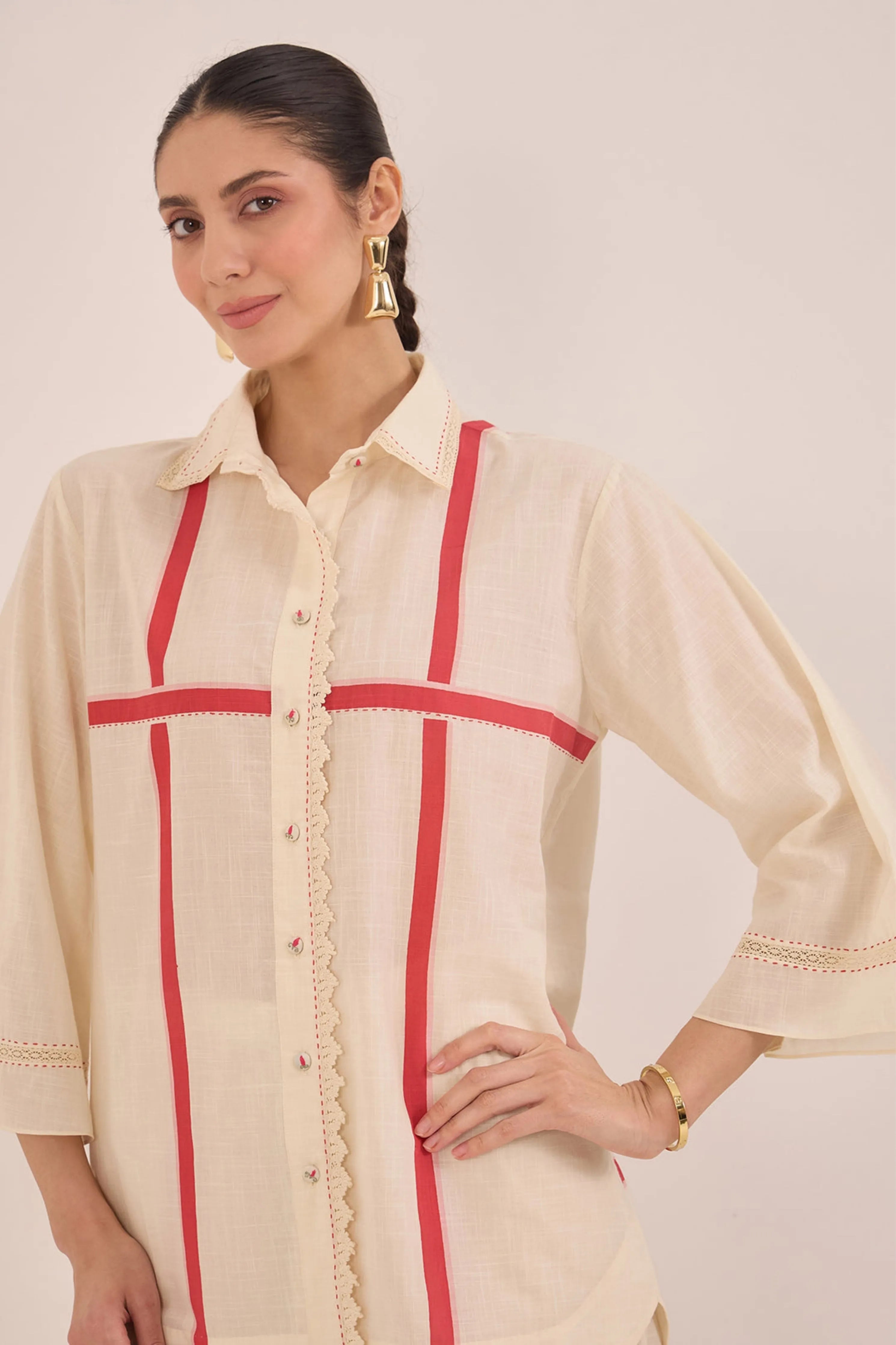 Gul Cross Stripe Co-Ord Set