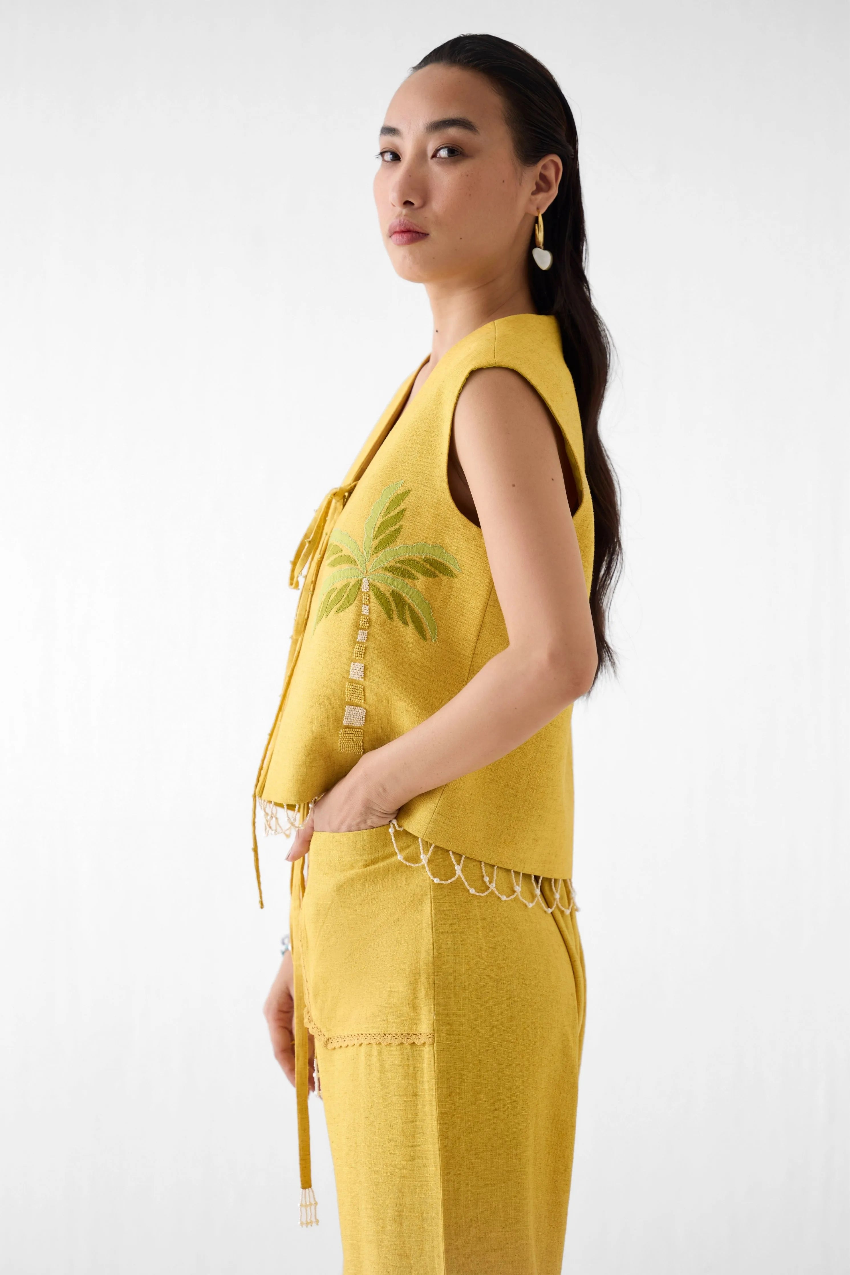Multani Vest And Trousers Co-Ord Set