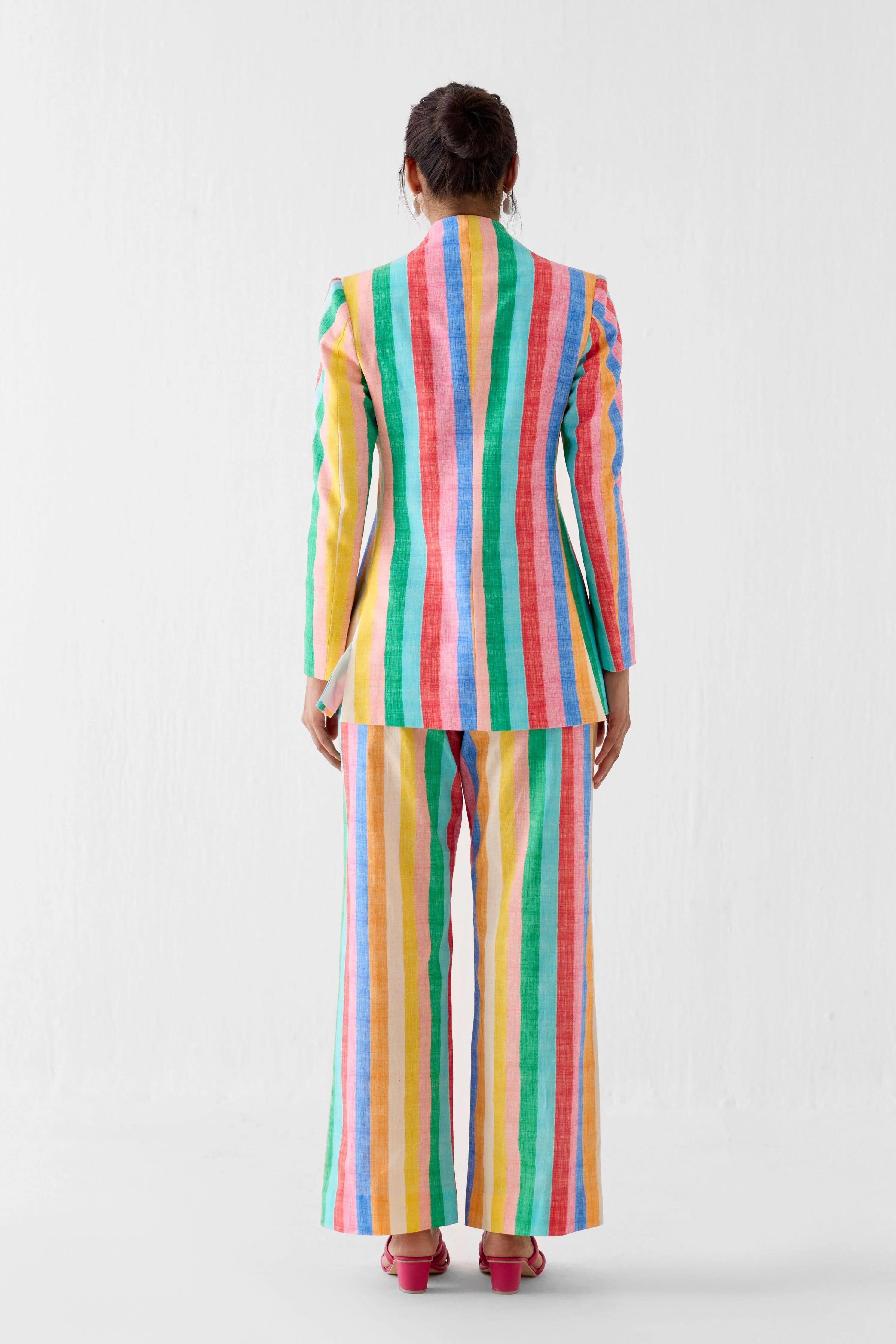 Leher Blazer And Trousers Co-Ord Set