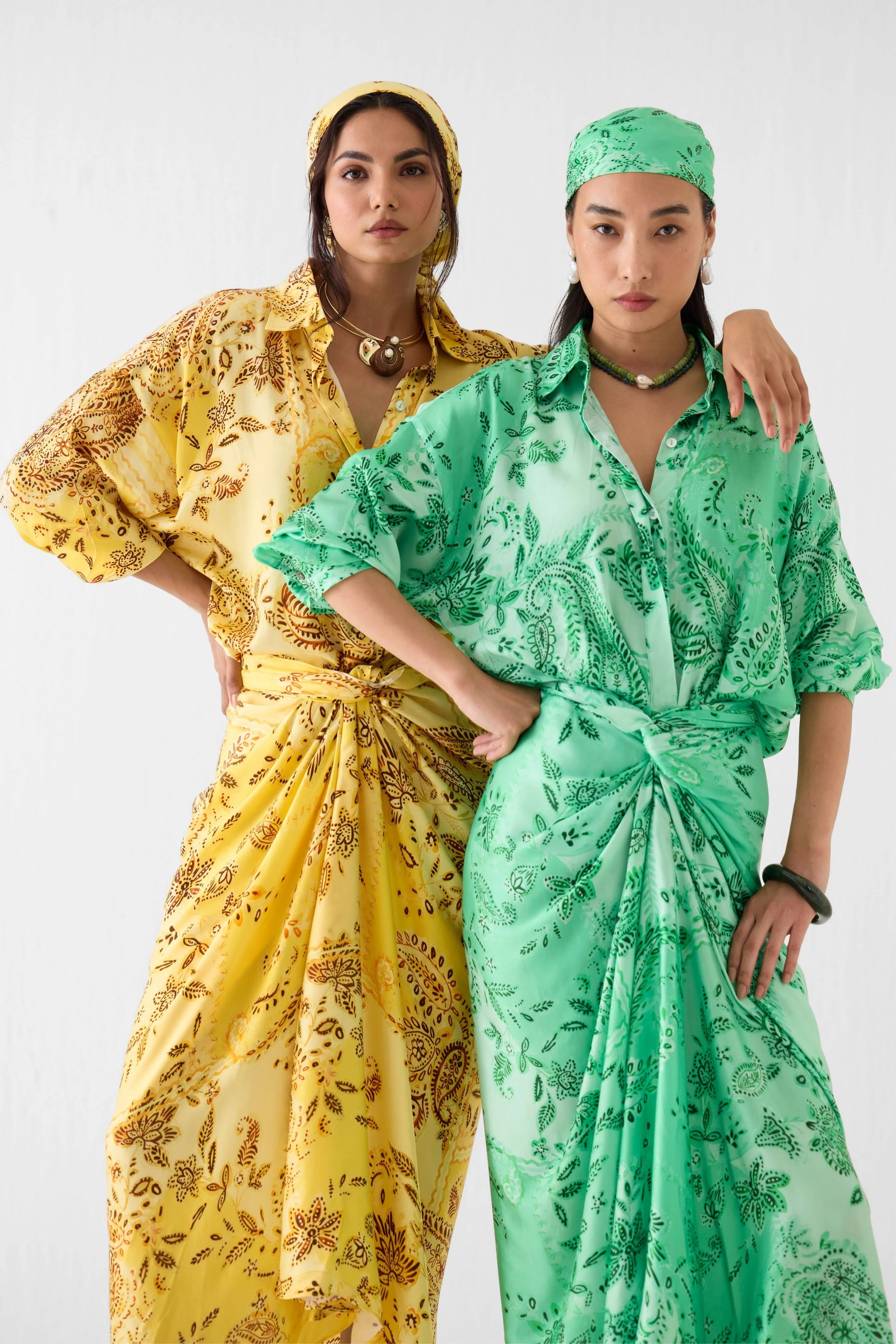 Ambi Draped Shirt Dress