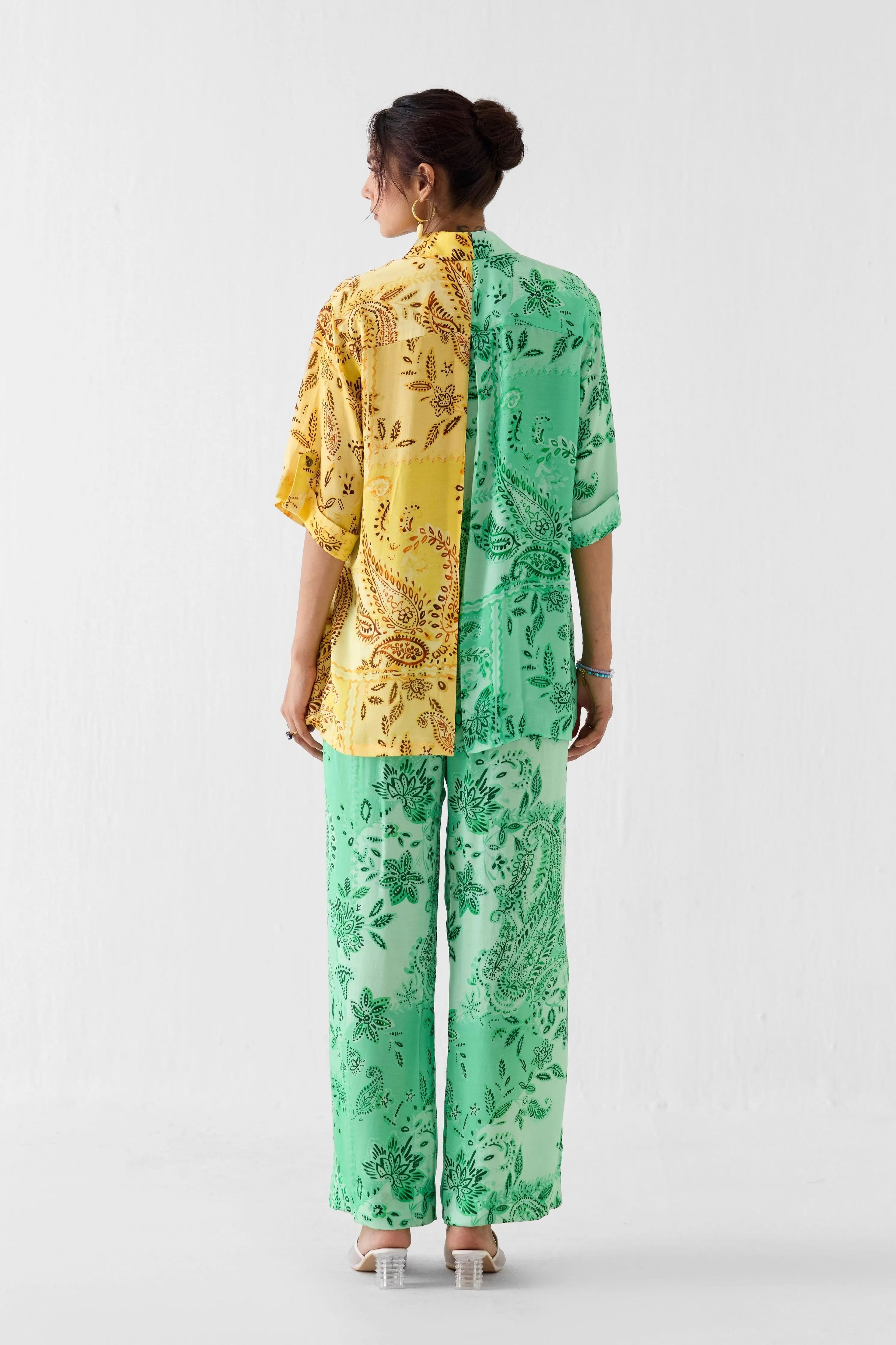 Buta Half And Half Shirt & Trousers