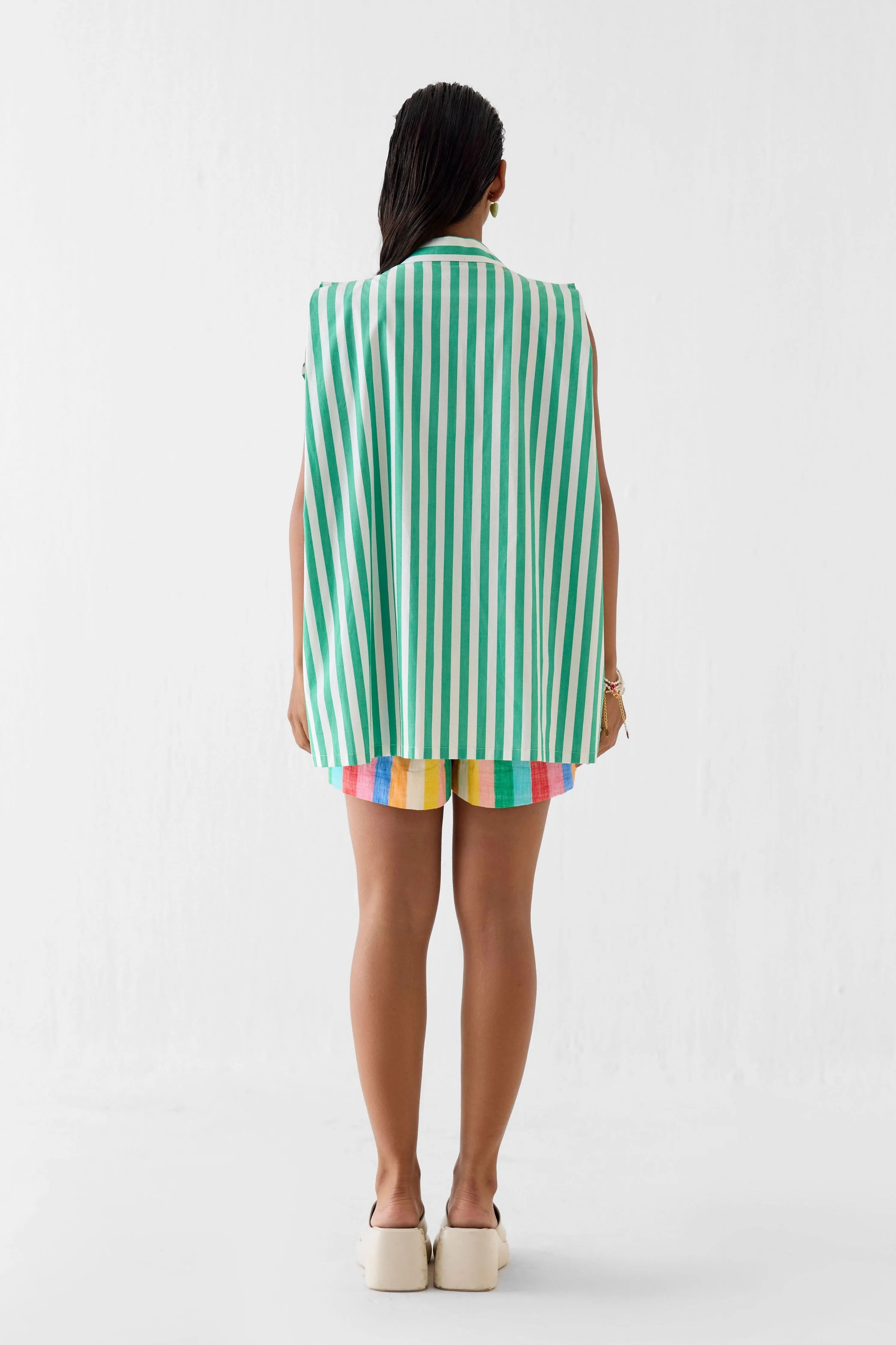 Mint Shirt With Flower