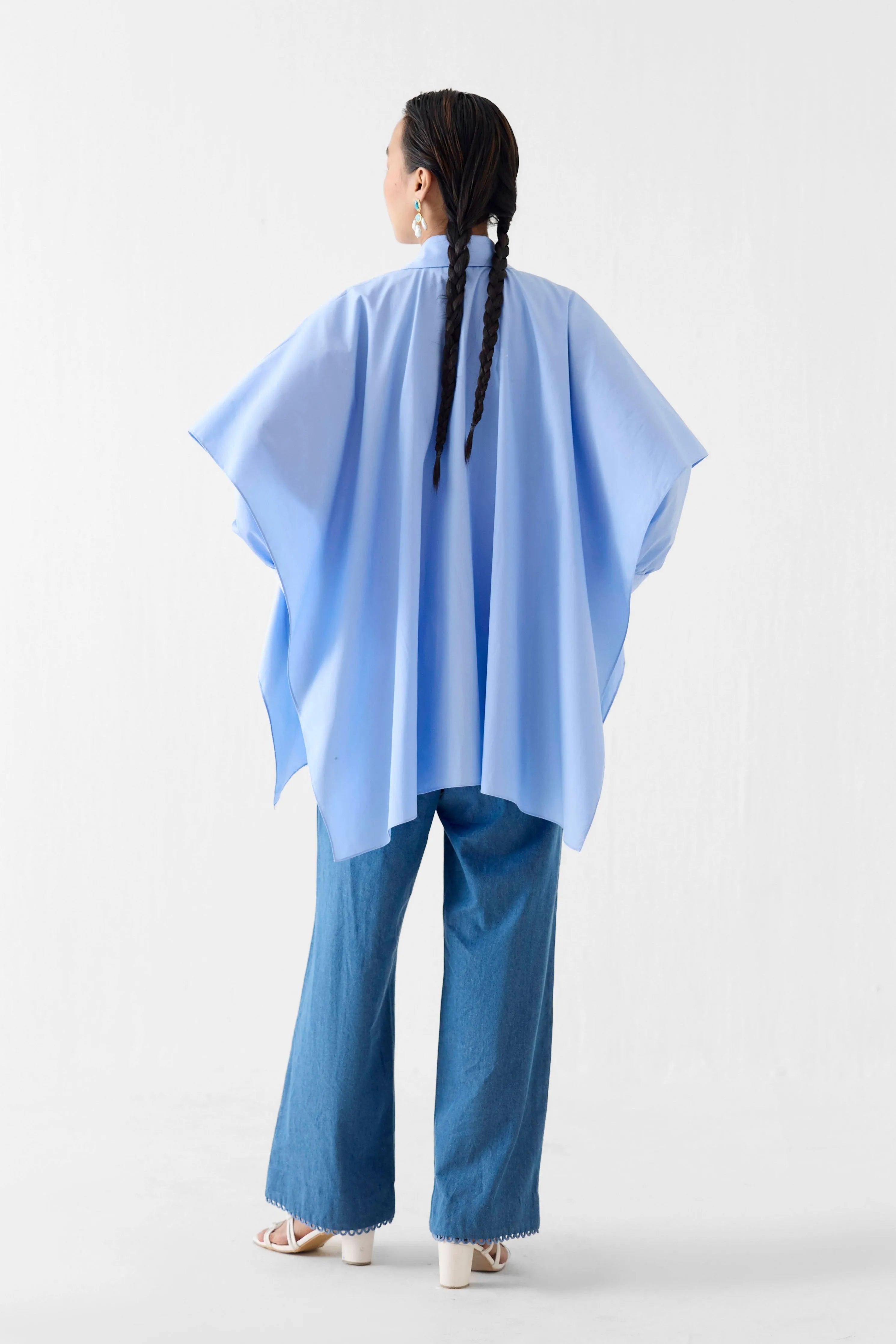 Azure Layered Poplin Shirt