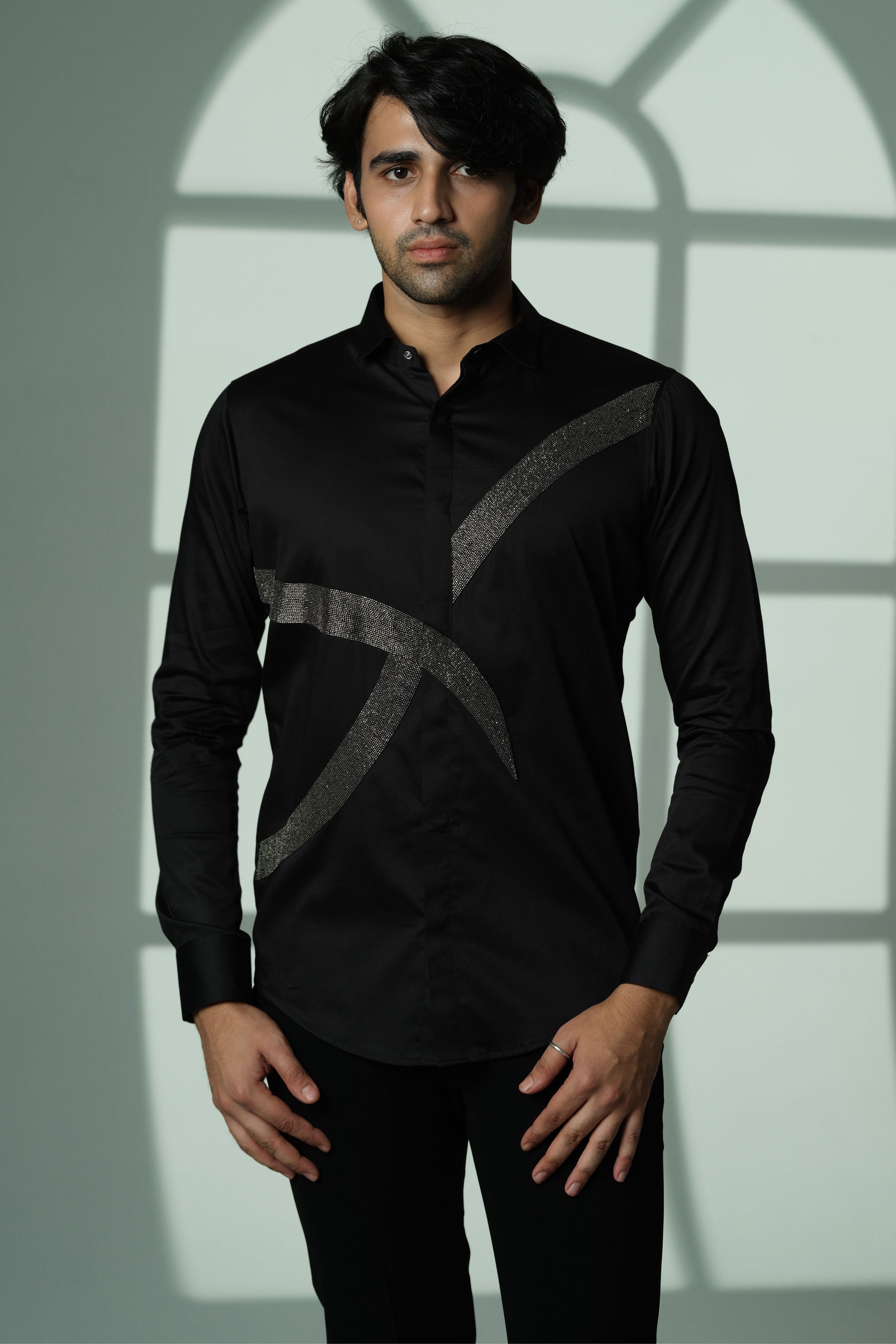 Black Shirt With Gun Metal Eclipse Cross