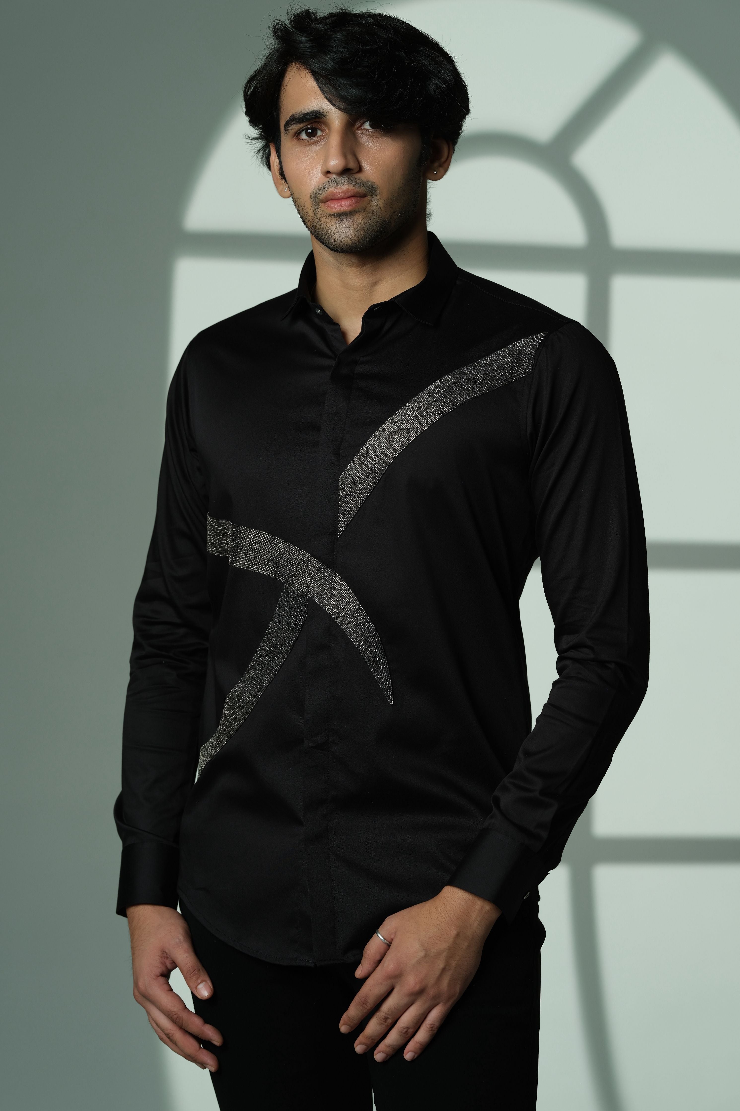 Black Shirt With Gun Metal Eclipse Cross