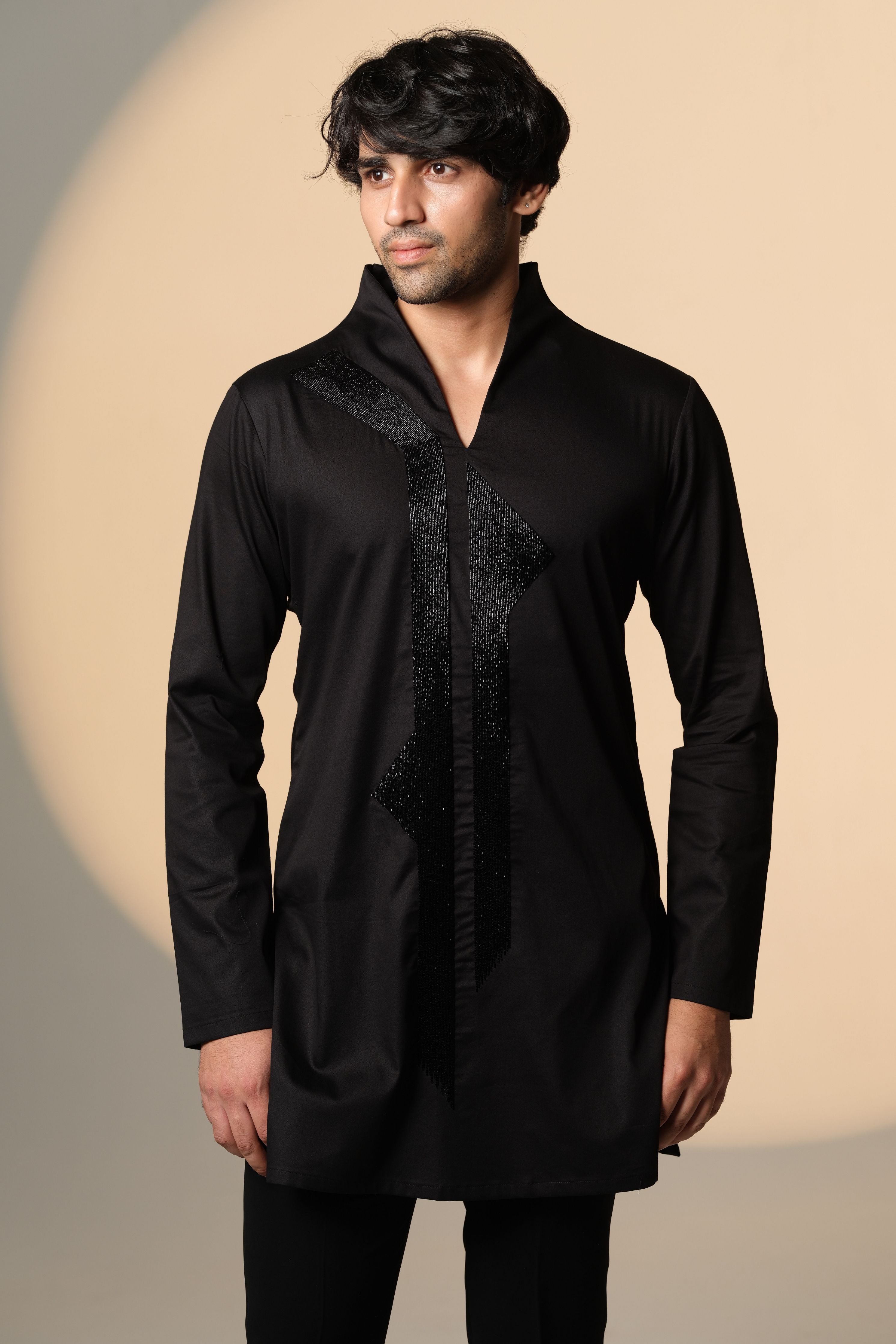 Kurta With Galaxy Straight Line