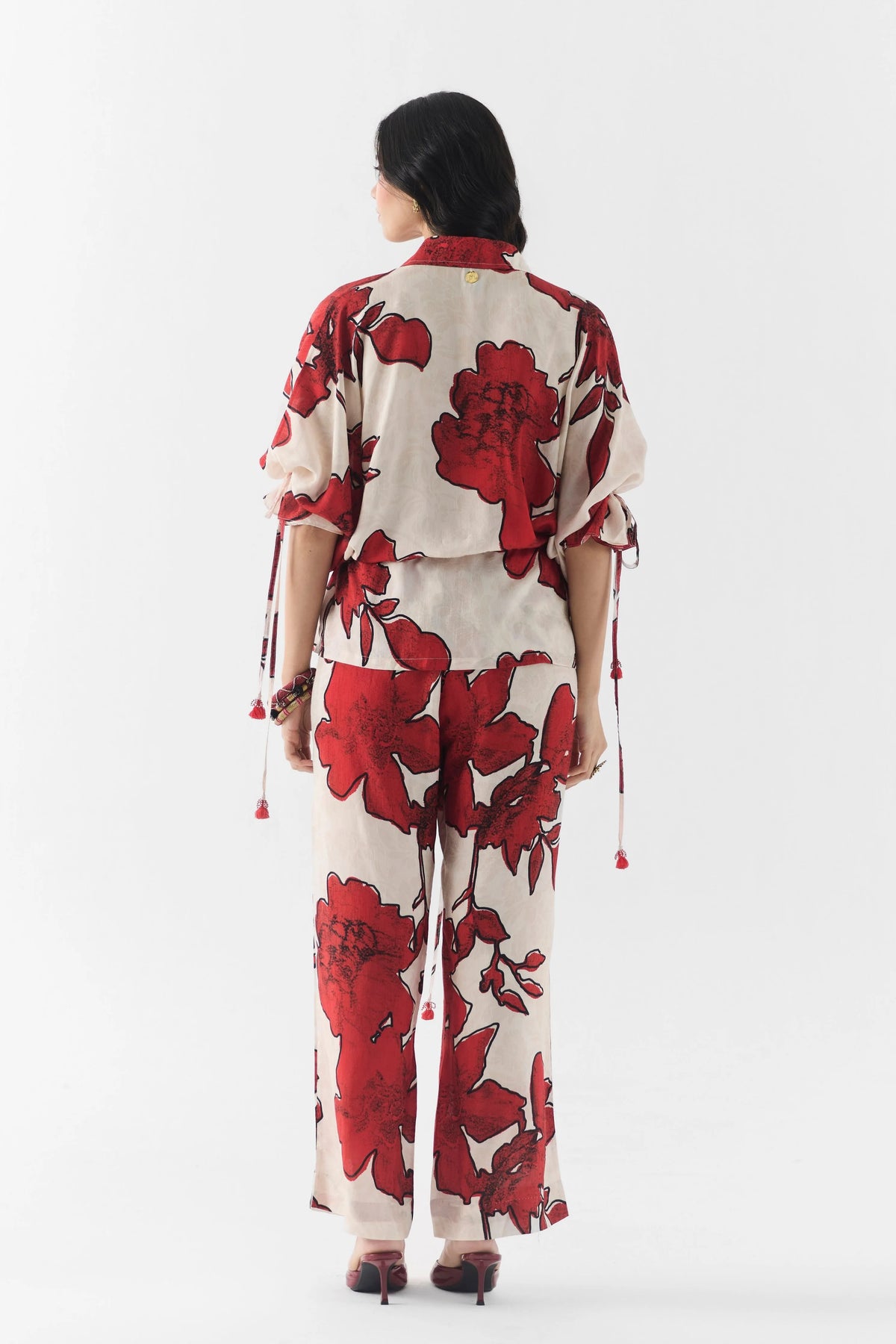 Rosalie Drawstring Shirt & Trousers Co-Ord Set