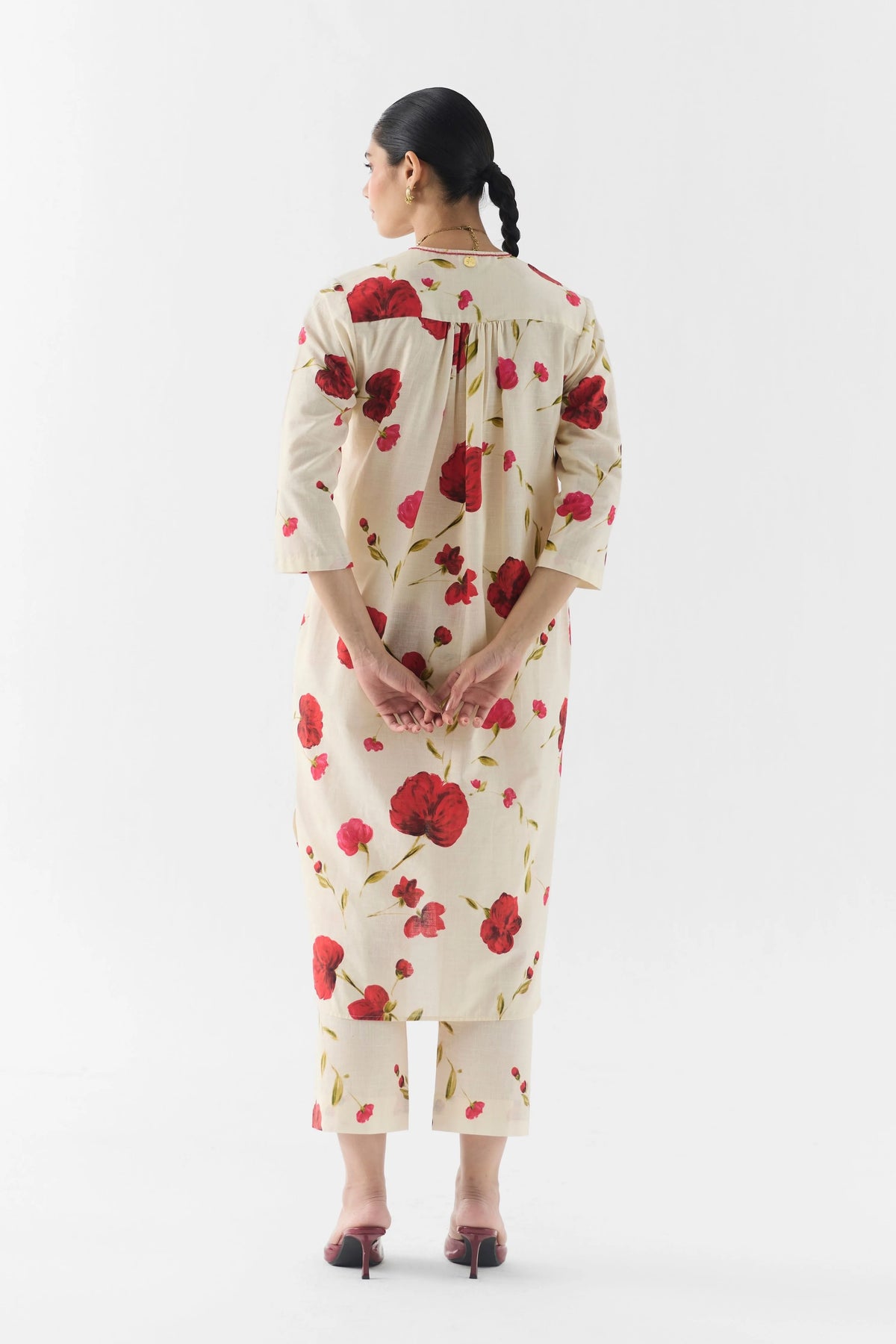 Sisley Rose Kurta & Pants ( Without Stole)