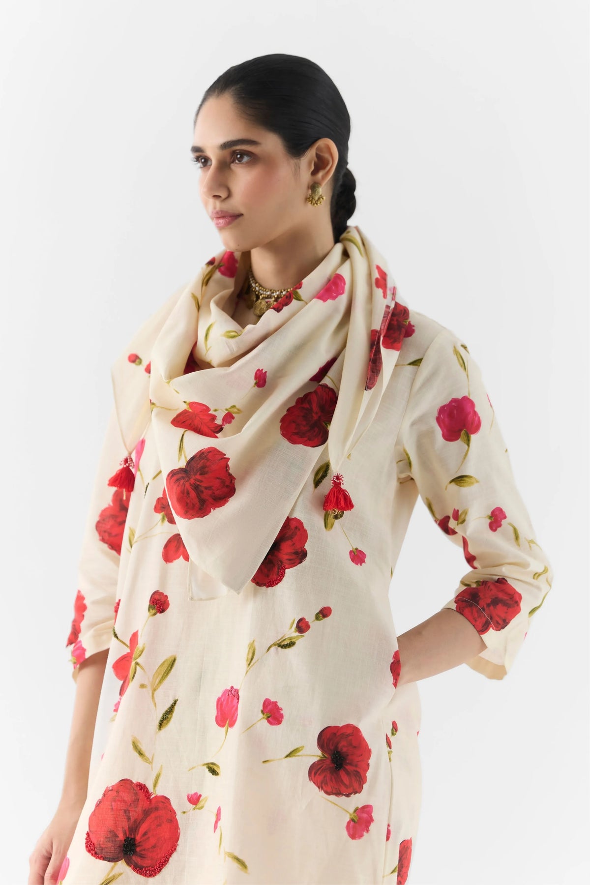 Sisley Rose Kurta & Pants ( Without Stole)