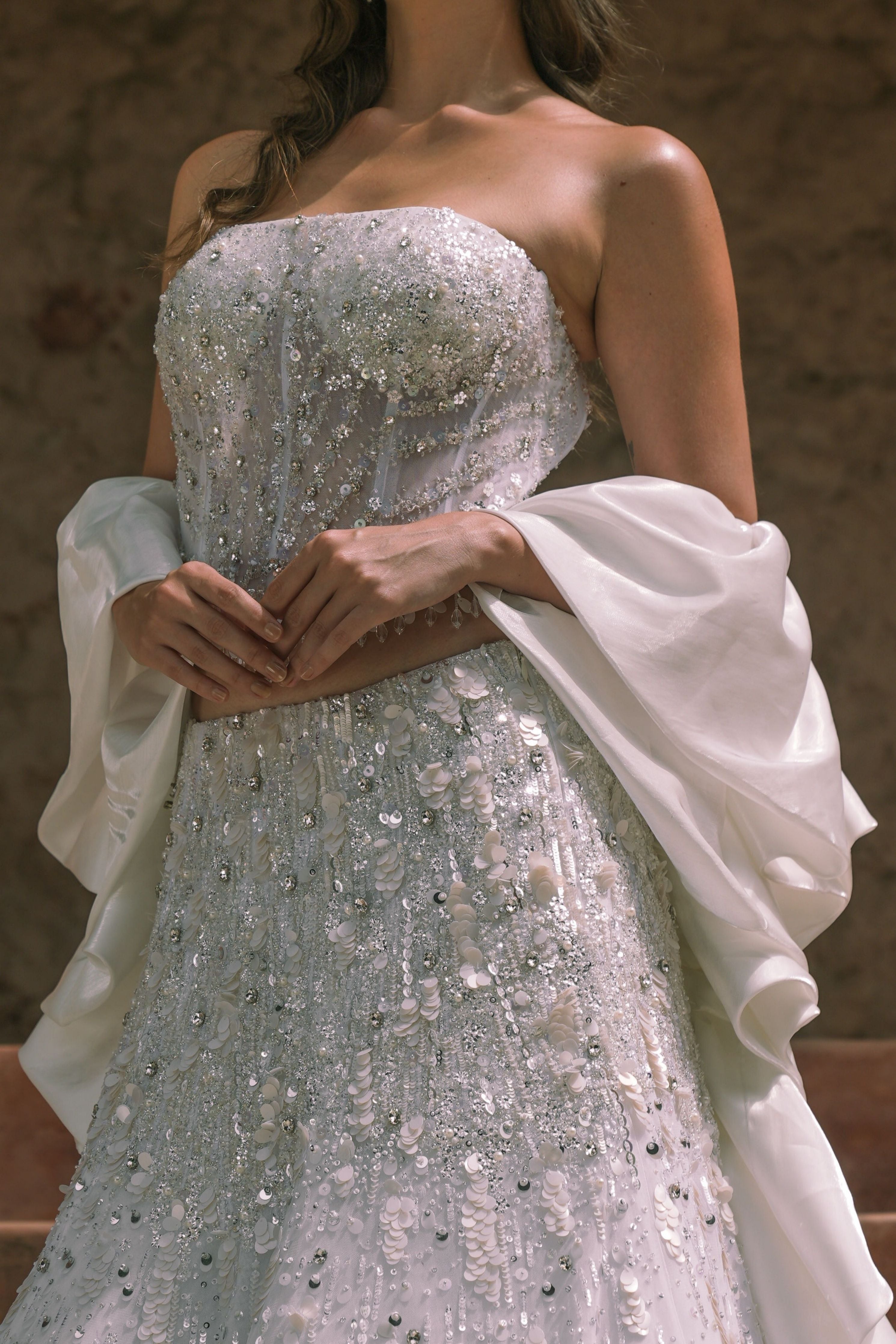 Her Voice Corset Fishcut Lehenga Set