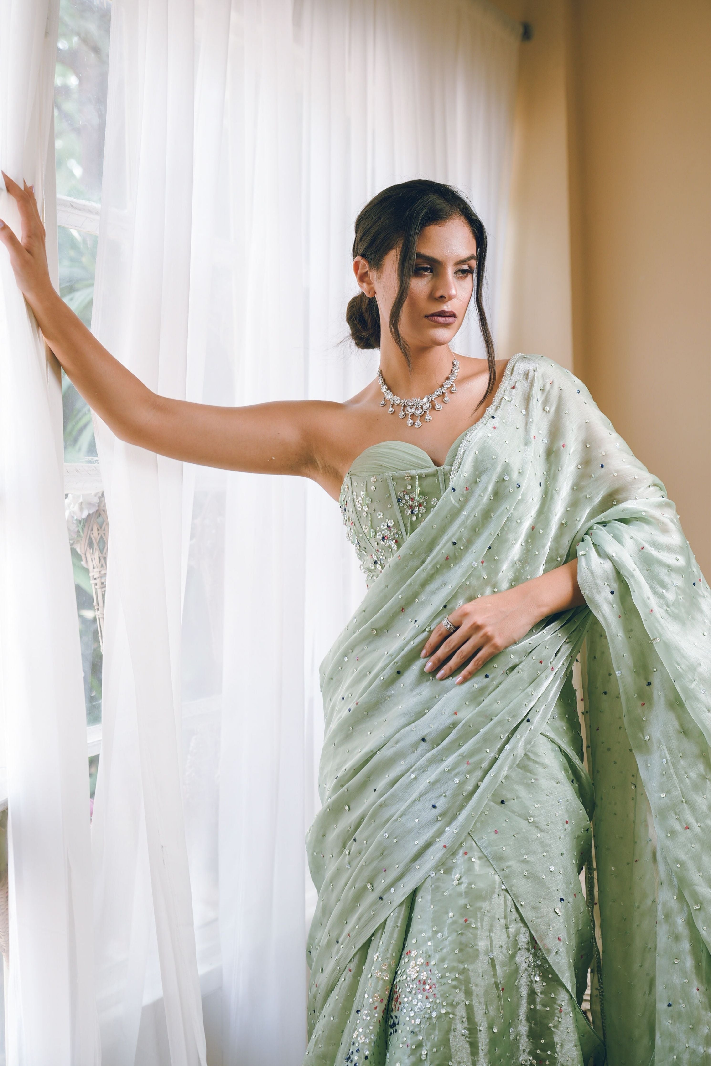 Silent strength Corset Draped Saree