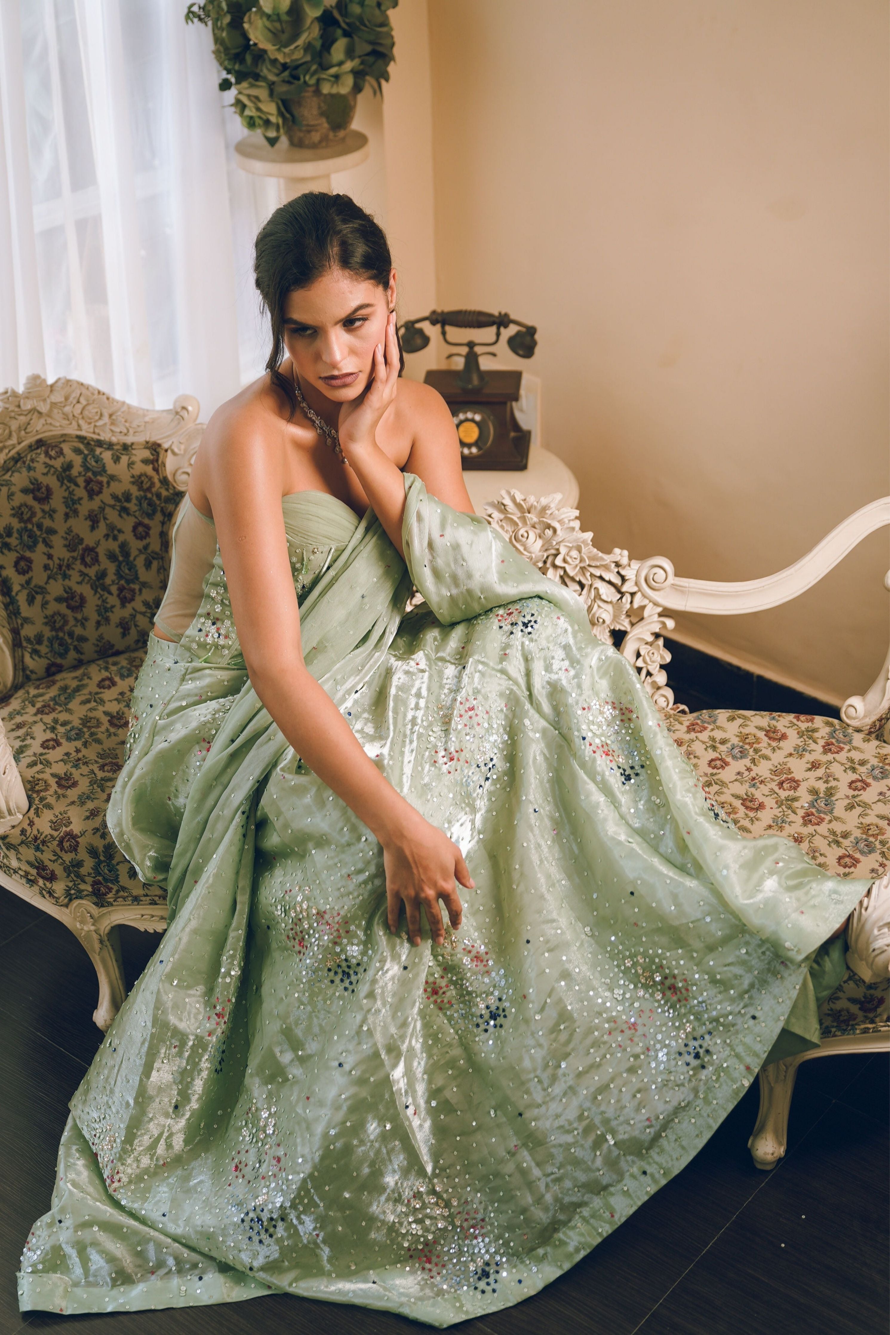 Silent strength Corset Draped Saree
