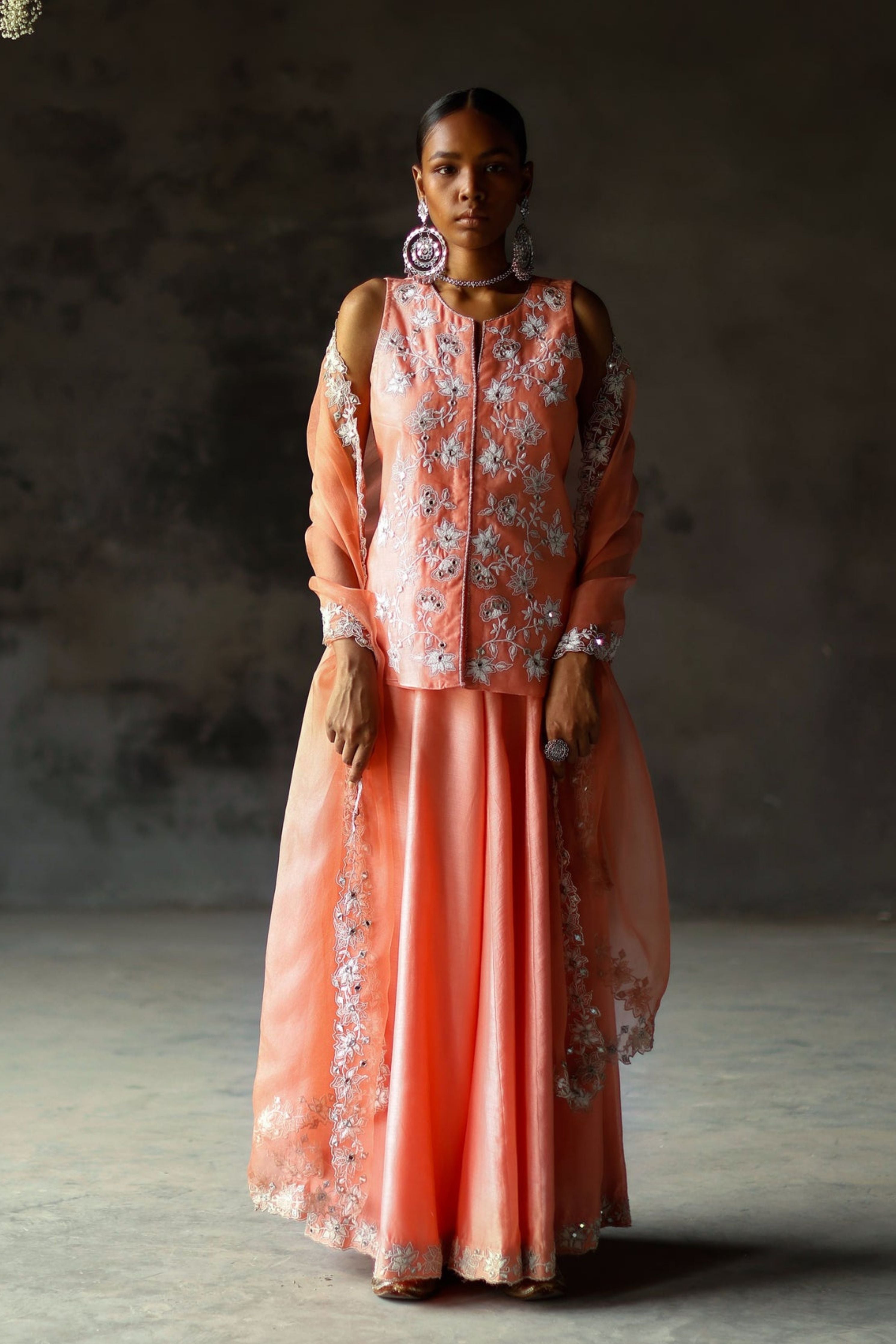 Coral Ariyah Sharara Set