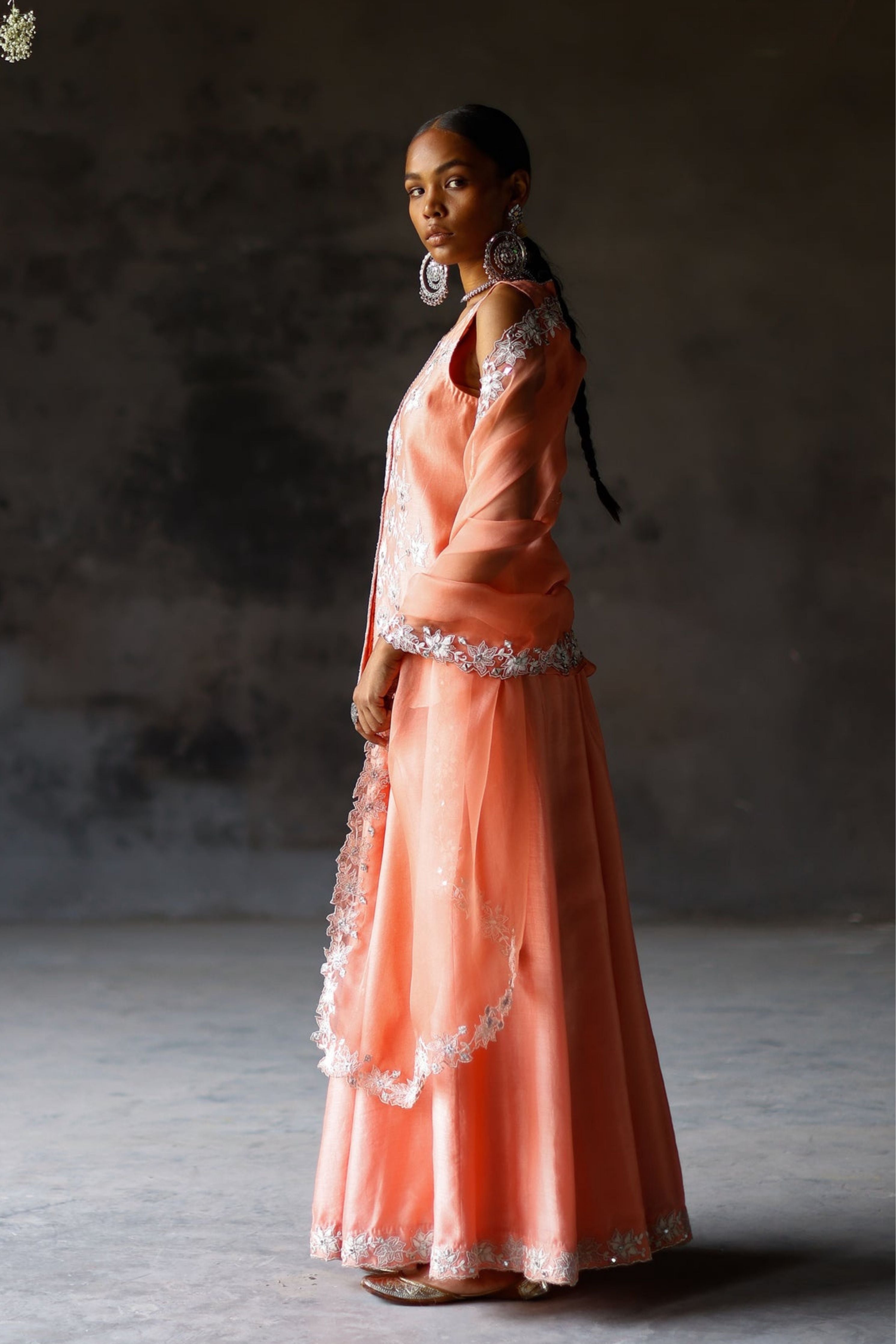 Coral Ariyah Sharara Set