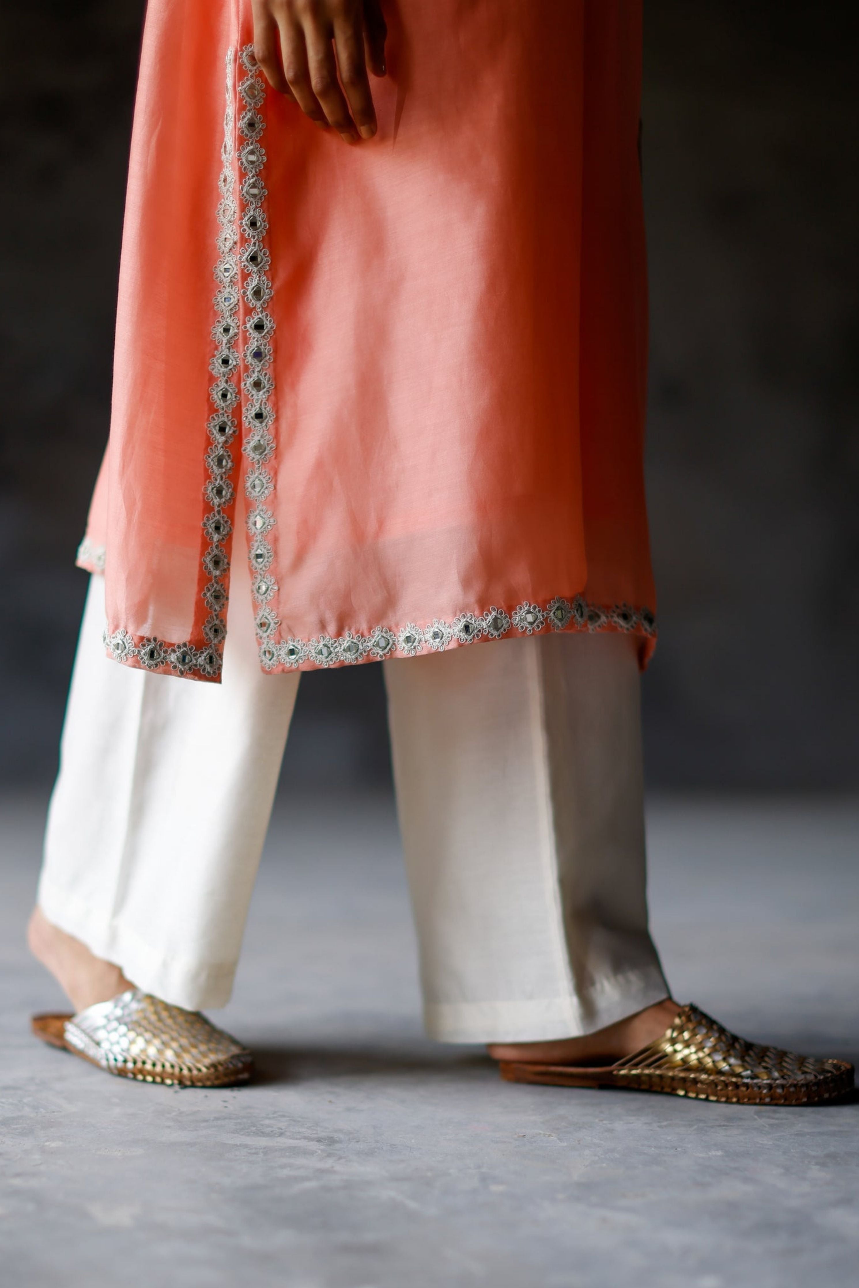 Coral Angahi Tunic Set