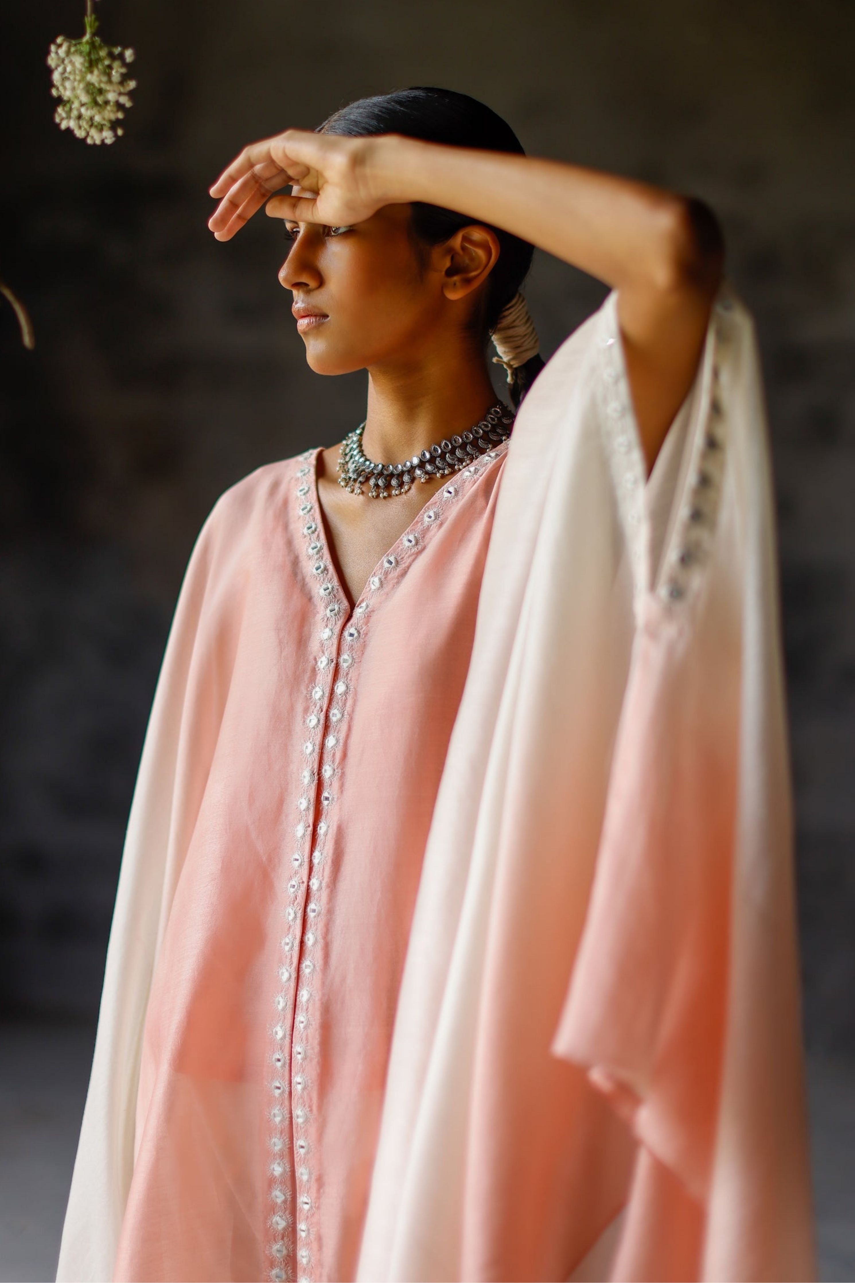 Gulabi Norah Cape Set