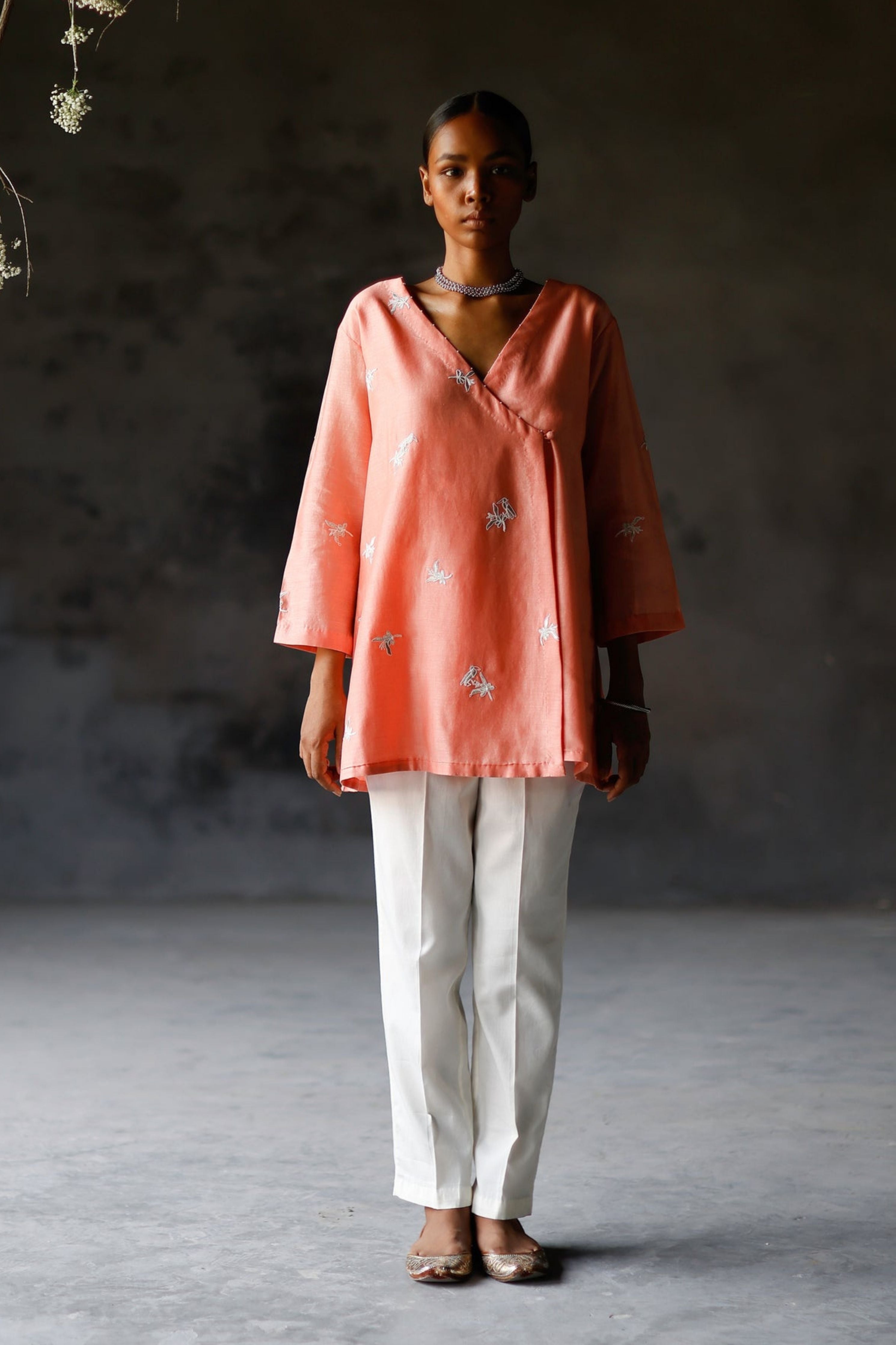 Coral Raavi Co-Ord Set