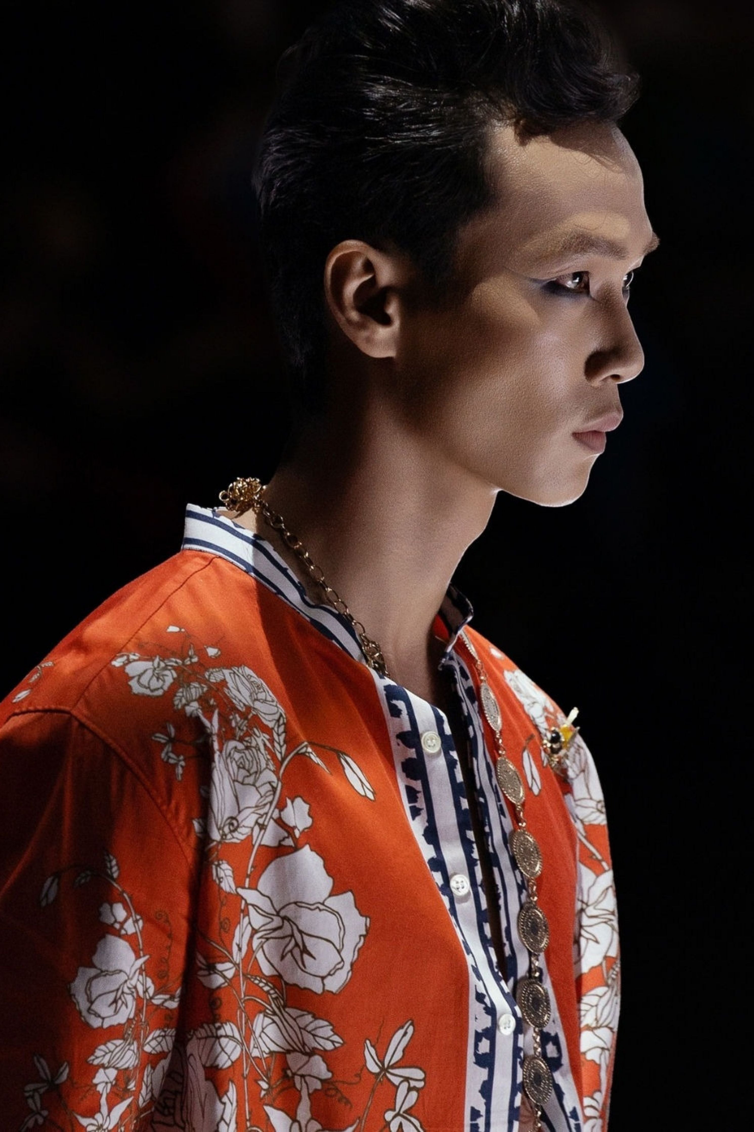 Diso Orange Signature Printed Shirt