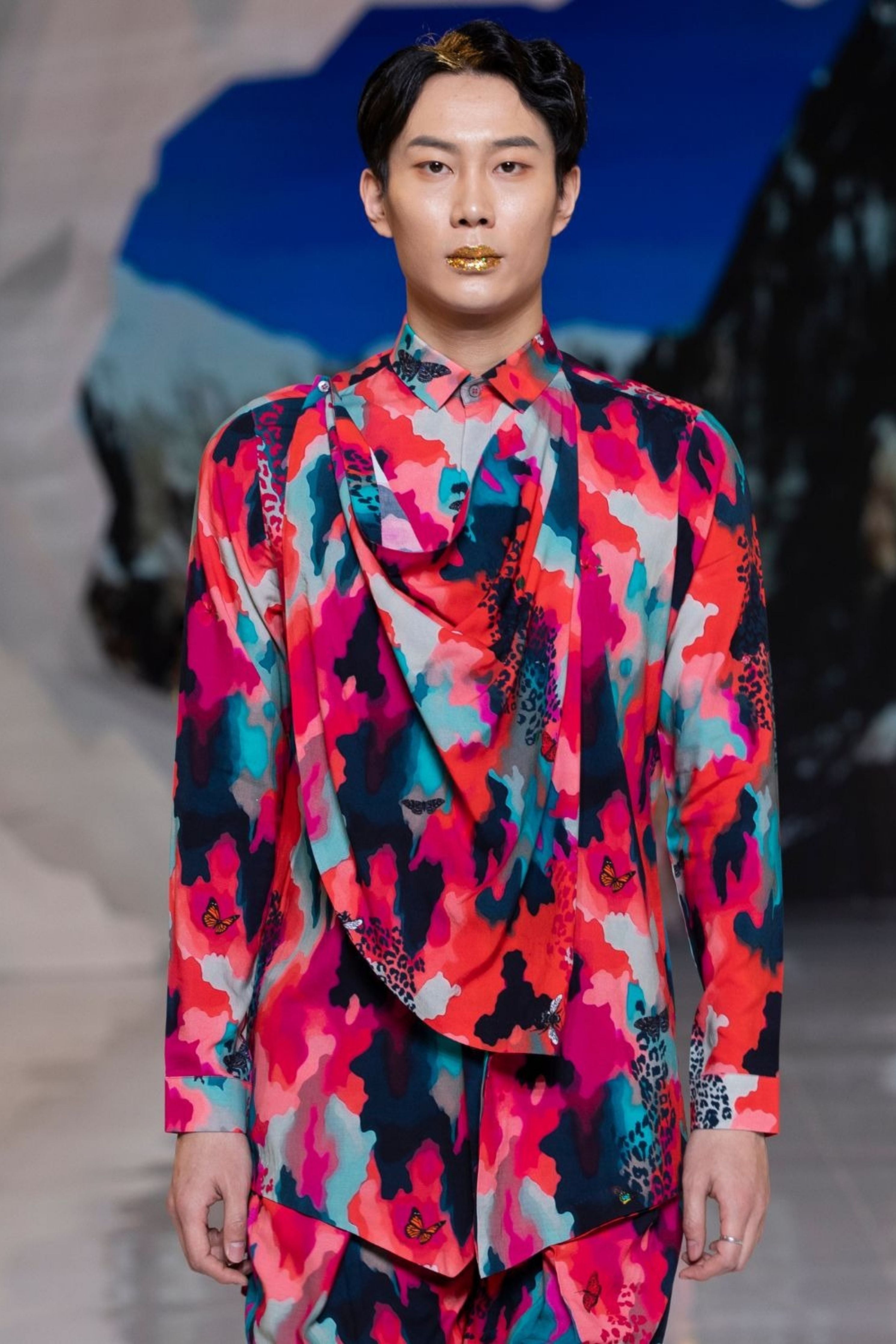 Leh Cowl Printed Coord Set by Mr. Ajay Kumar