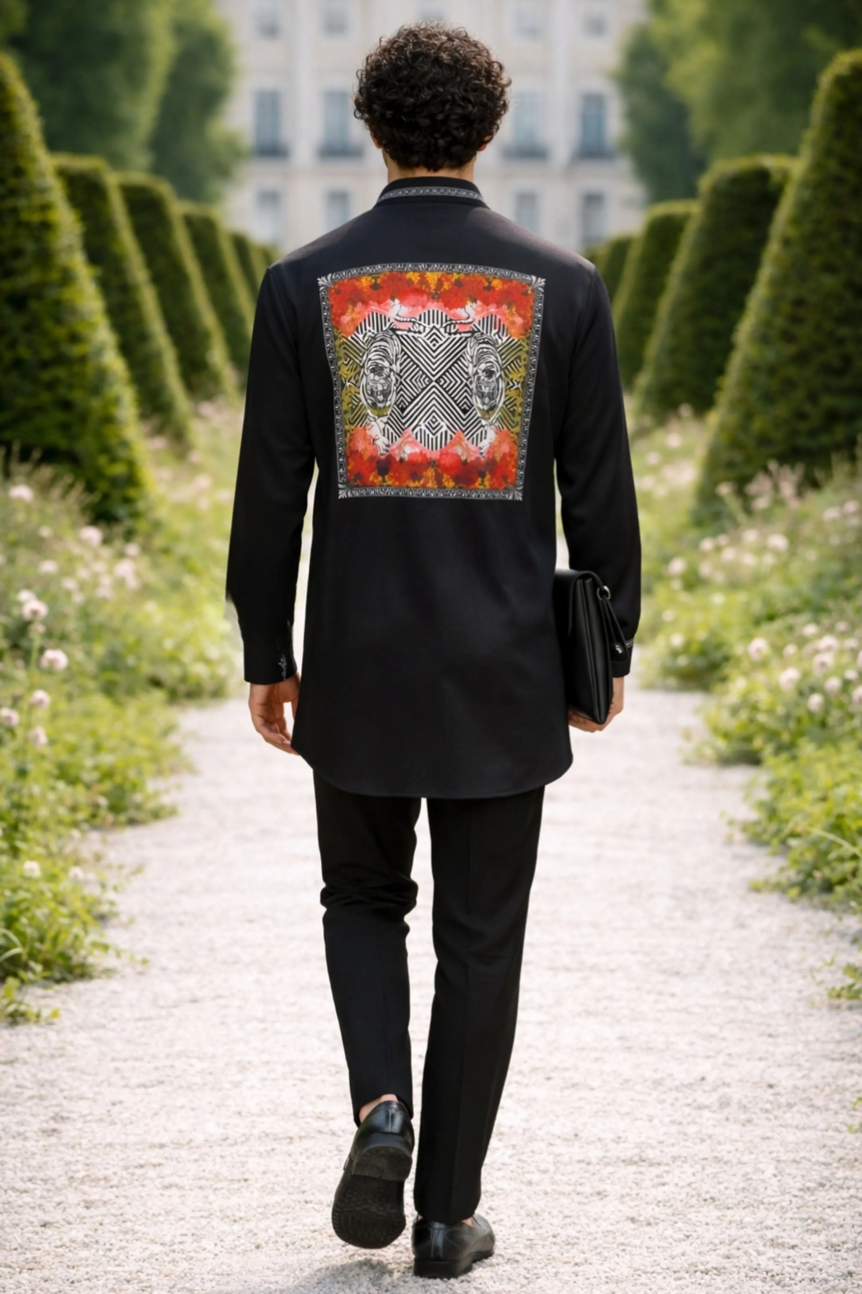 Dual Tiger Centre Print Shirt