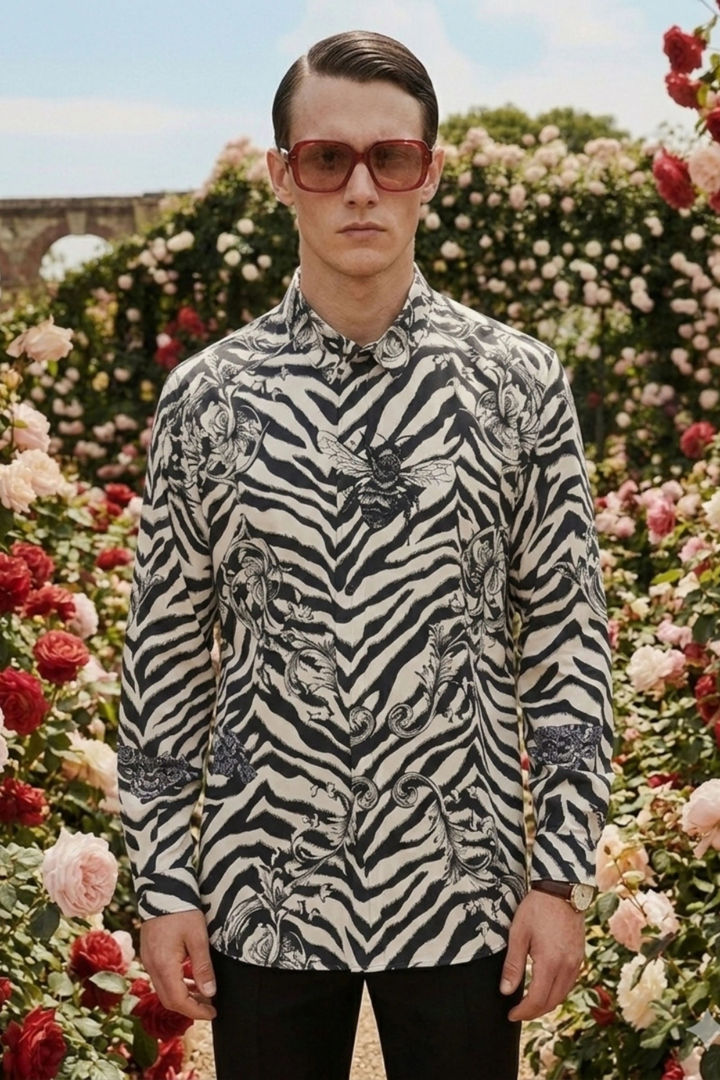 Namast Animal Printed Shirt