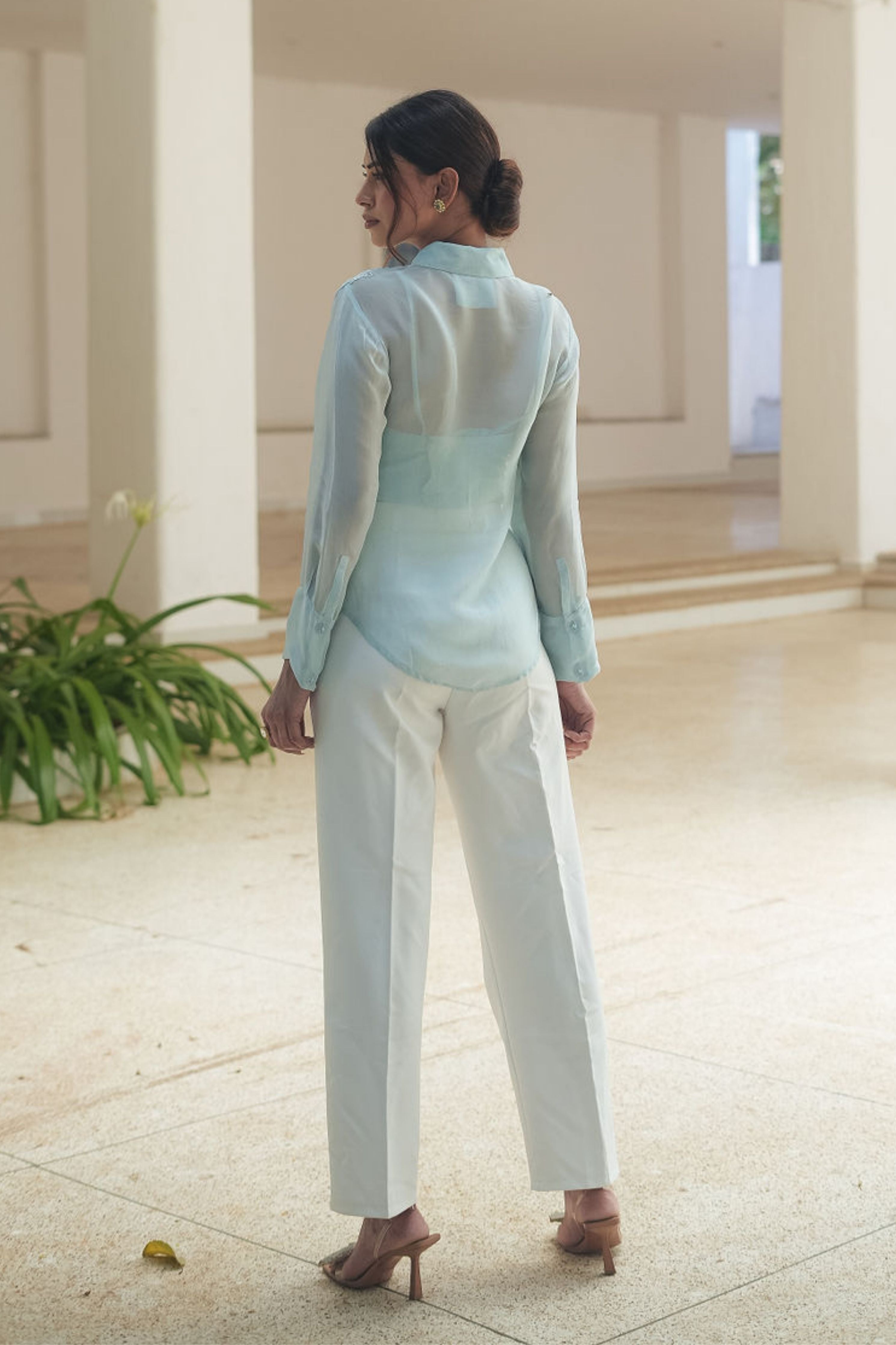 Applique Organza Shirt