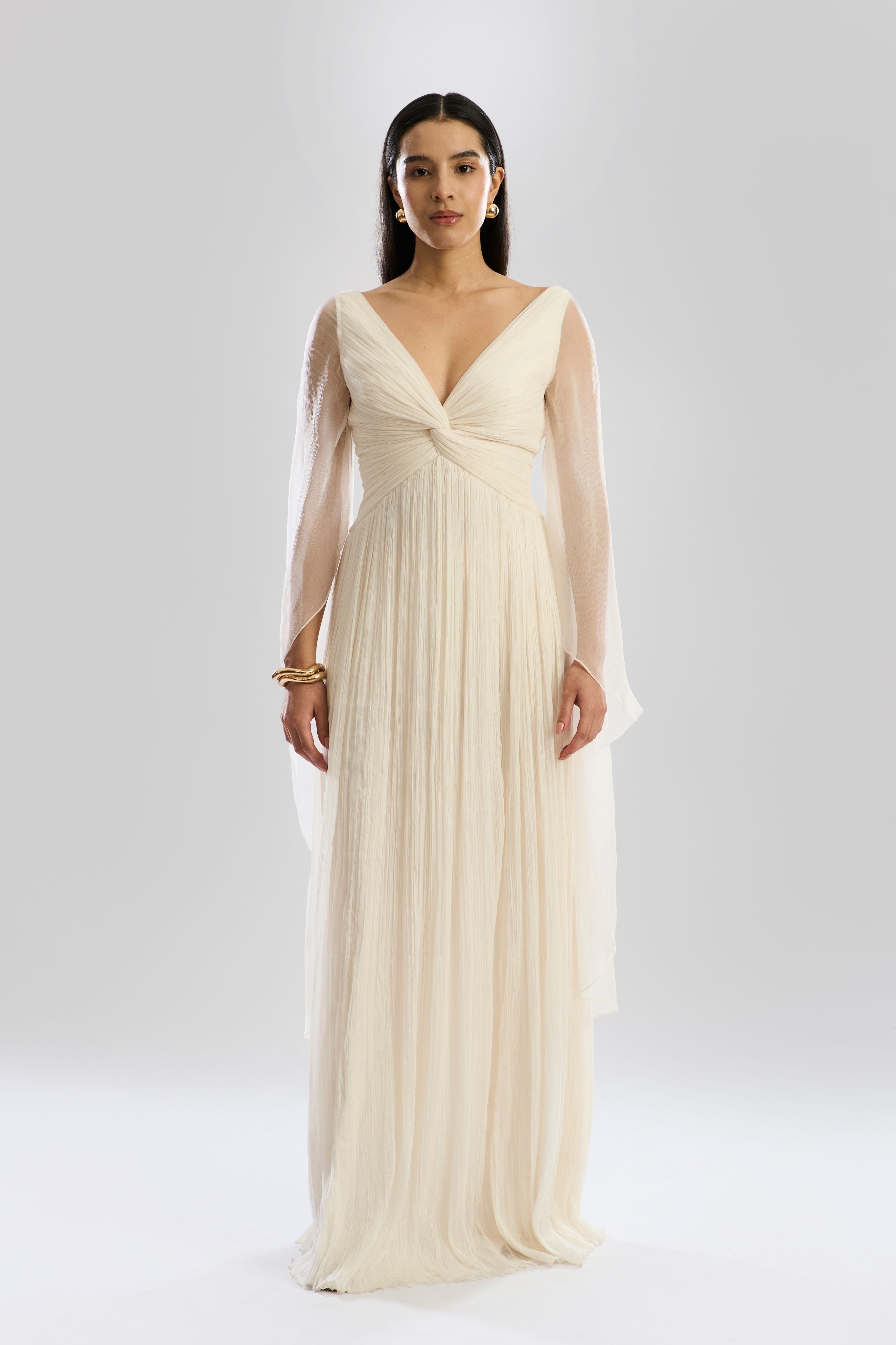 Dream Dress with Waterfall Sleeves