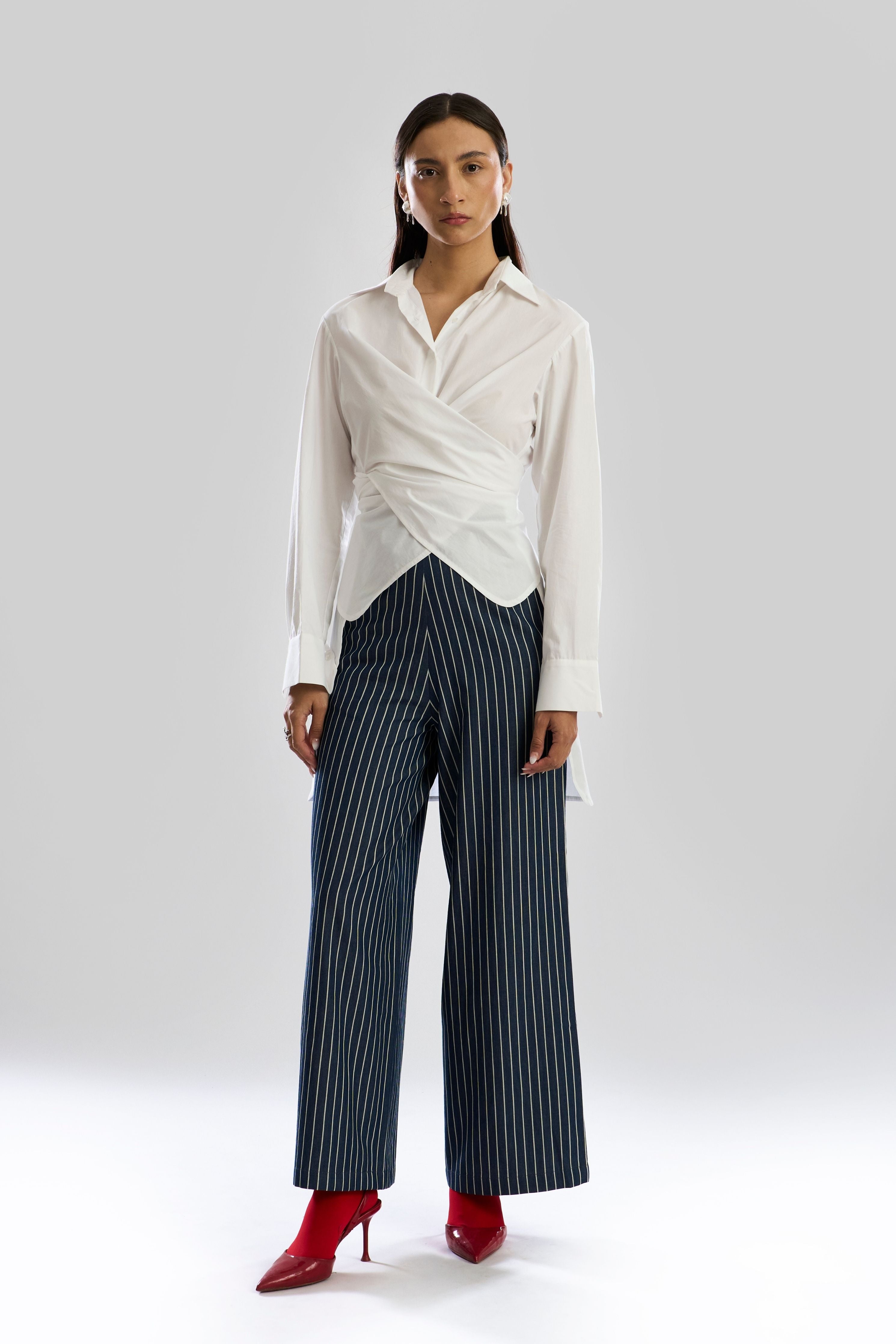 Stripe Denim Pants