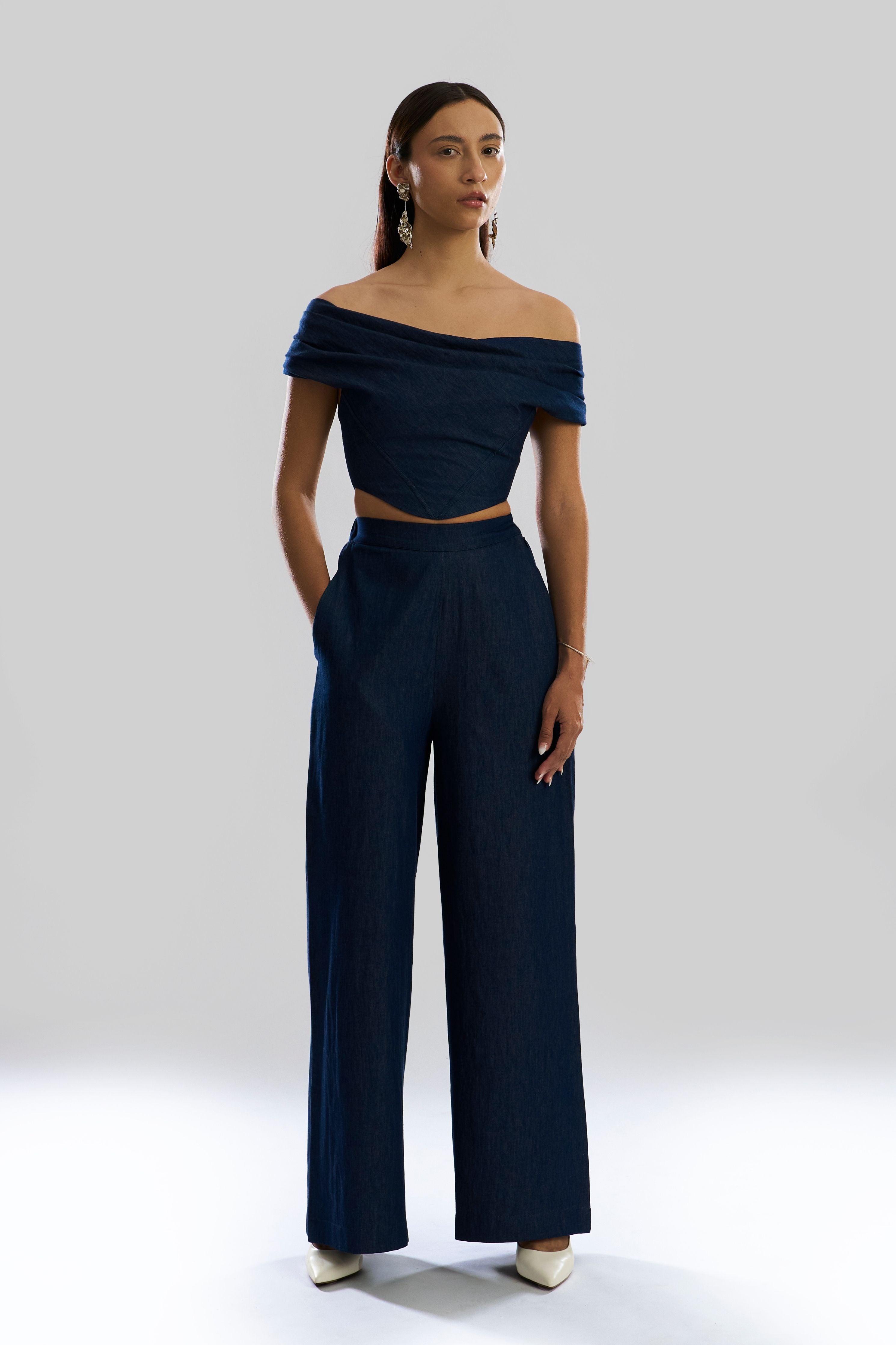 Nova Denim Corset Top
