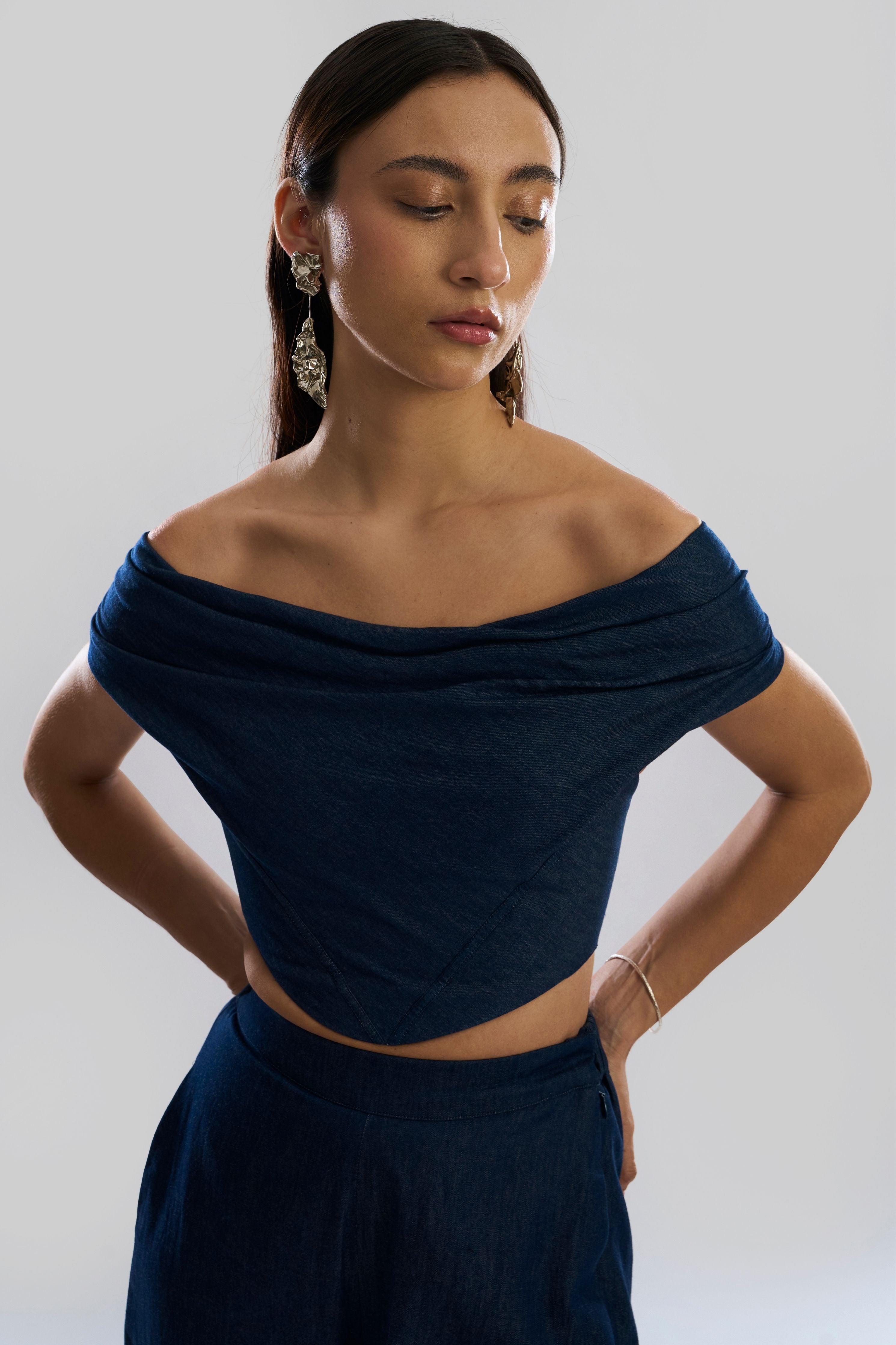 Nova Denim Corset Top