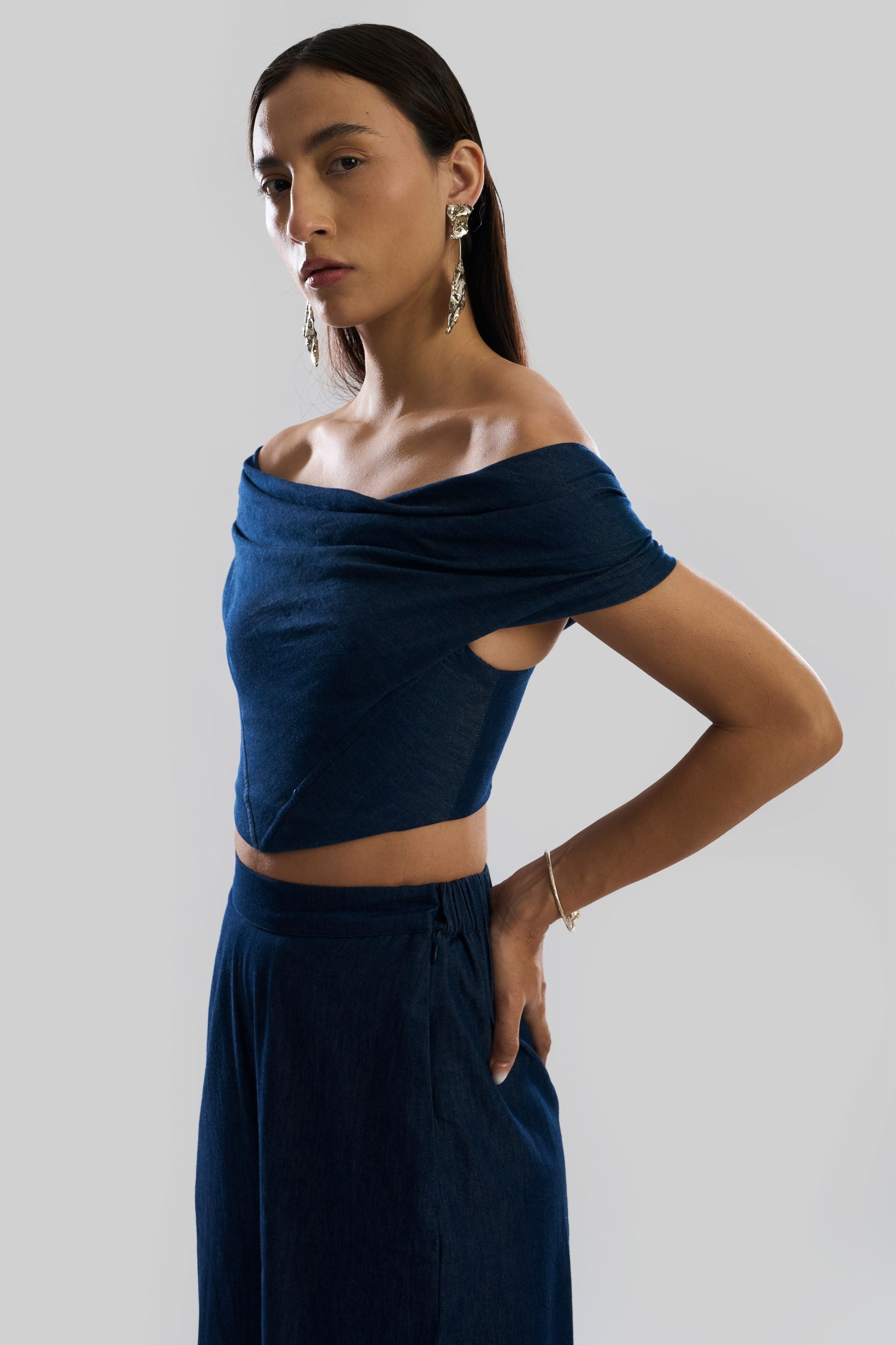 Nova Denim Corset Top