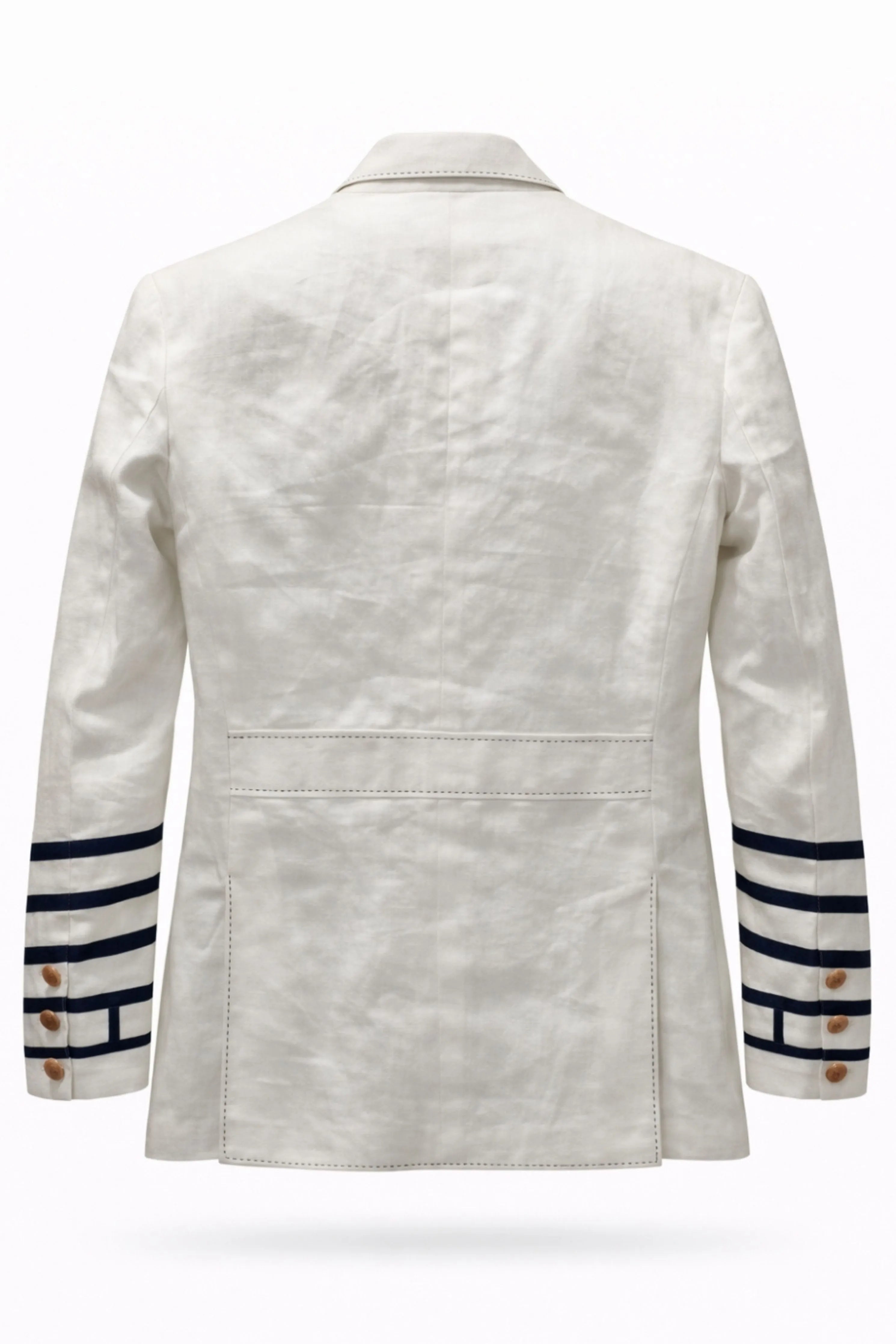 Nautical White Linen Hunter Jacket