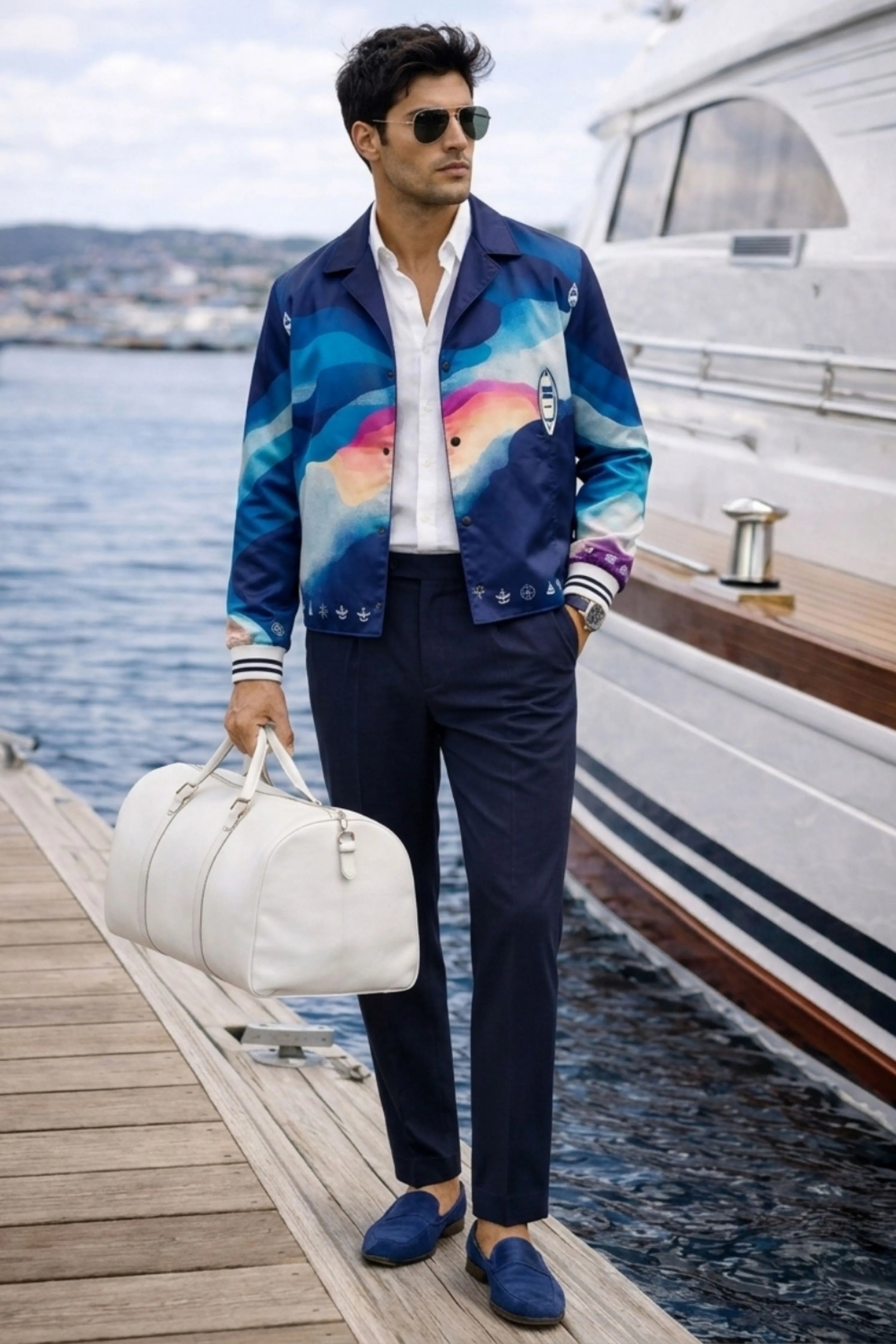 Seafarer Double Breasted Bomber Jacket