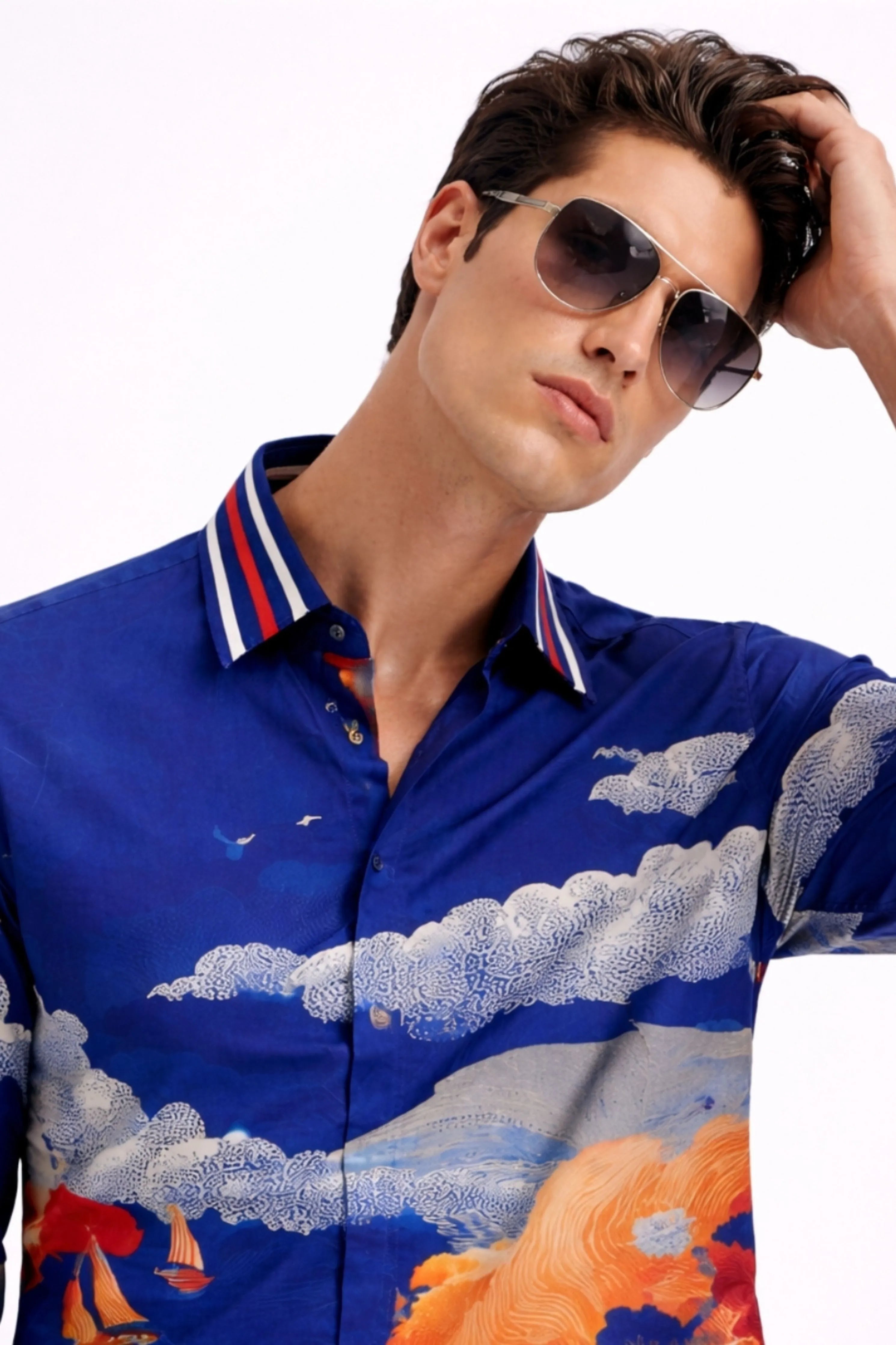 Poseidon Printed Resort Shirt